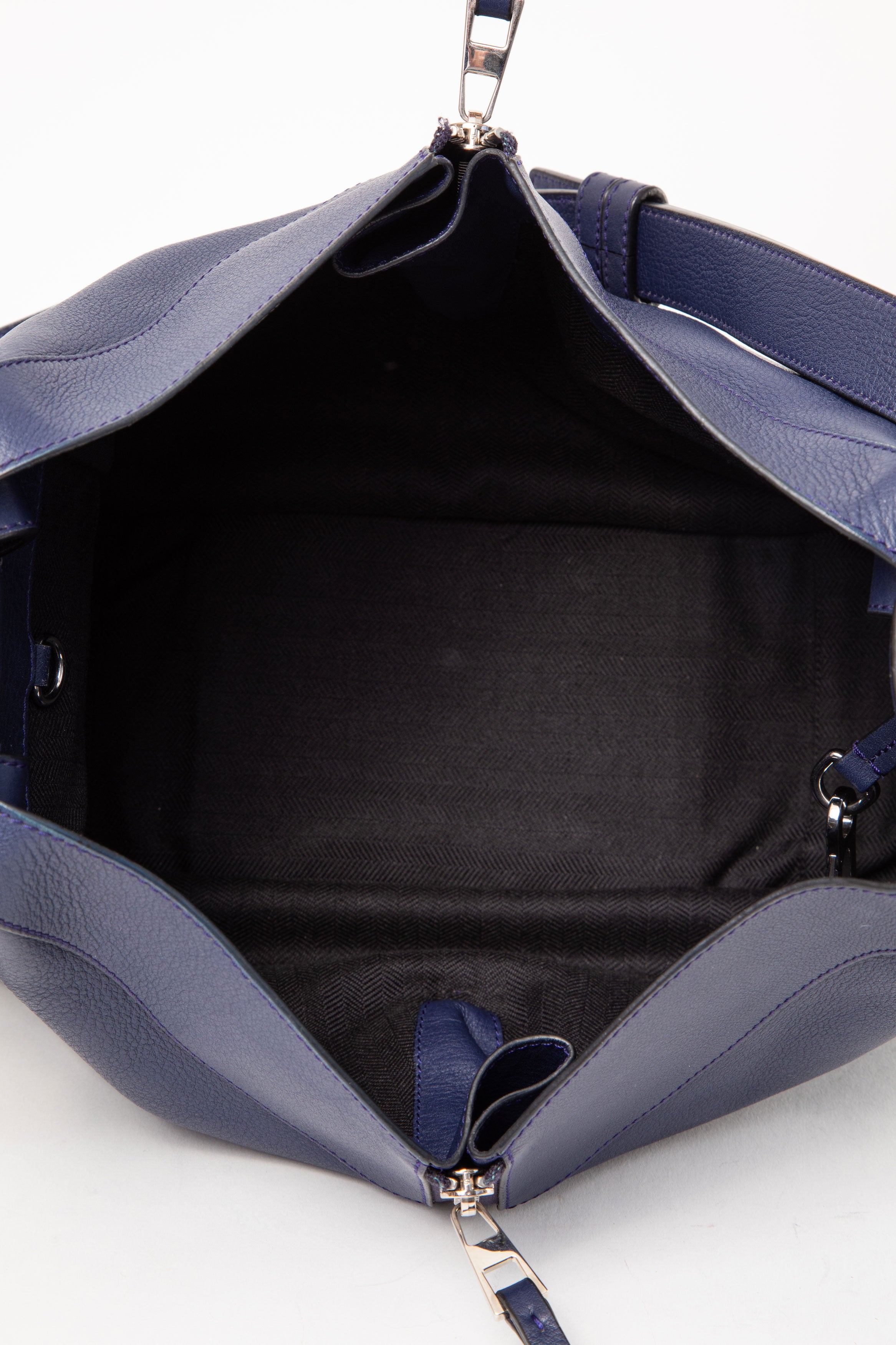 Loewe Navy Grained Calfskin Small Hammock Shoulder Bag