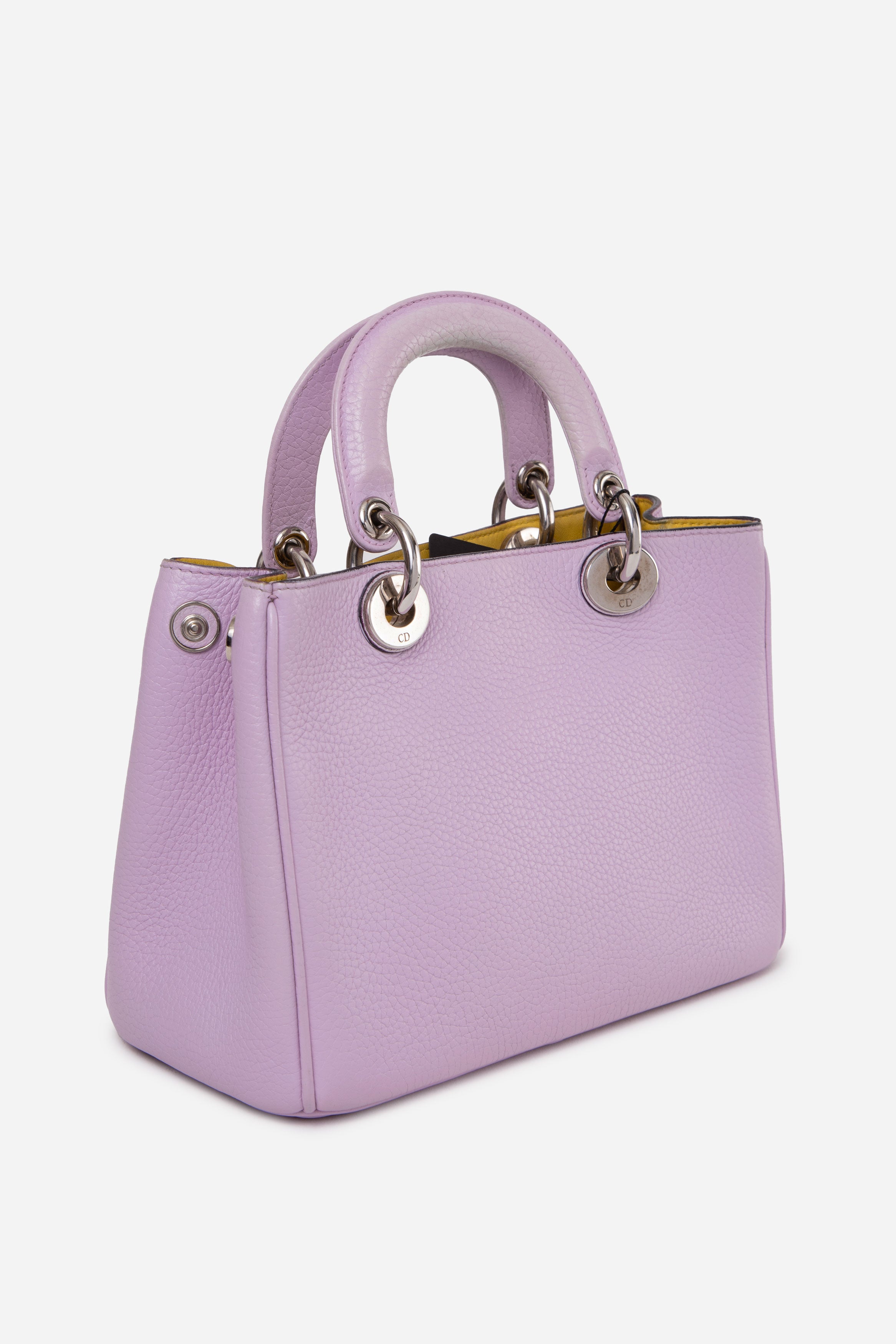 Christian Dior Purple Calfskin Mini Diorissimo Bag