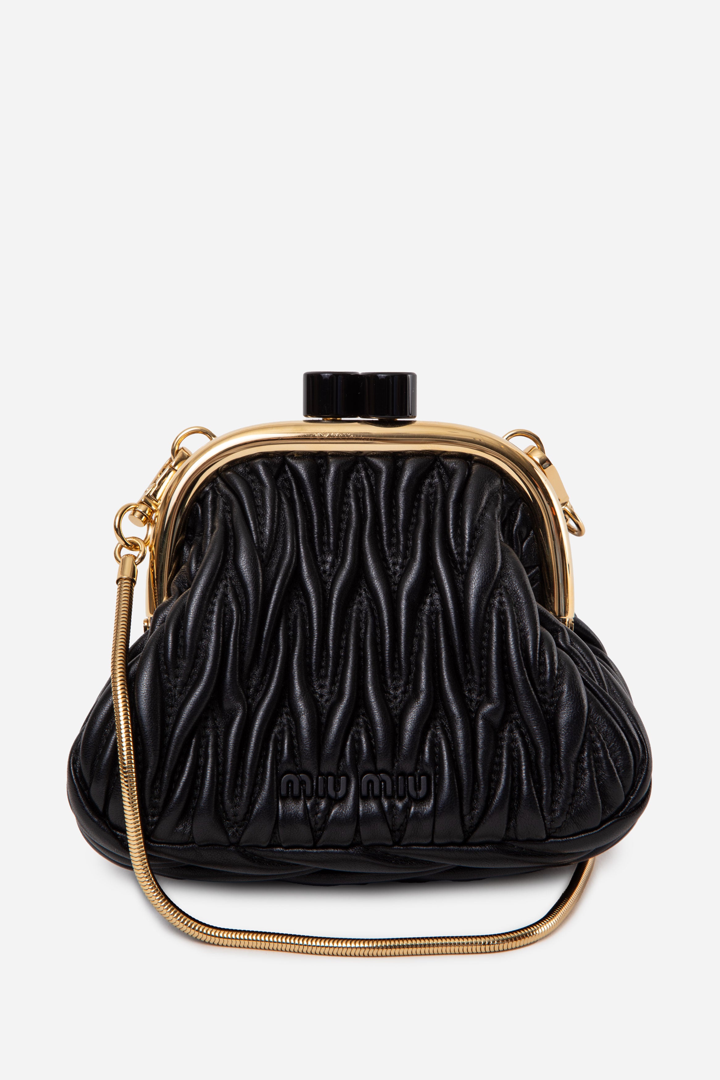 Miu Miu Miu Belle Mini matelassé leather clutch
