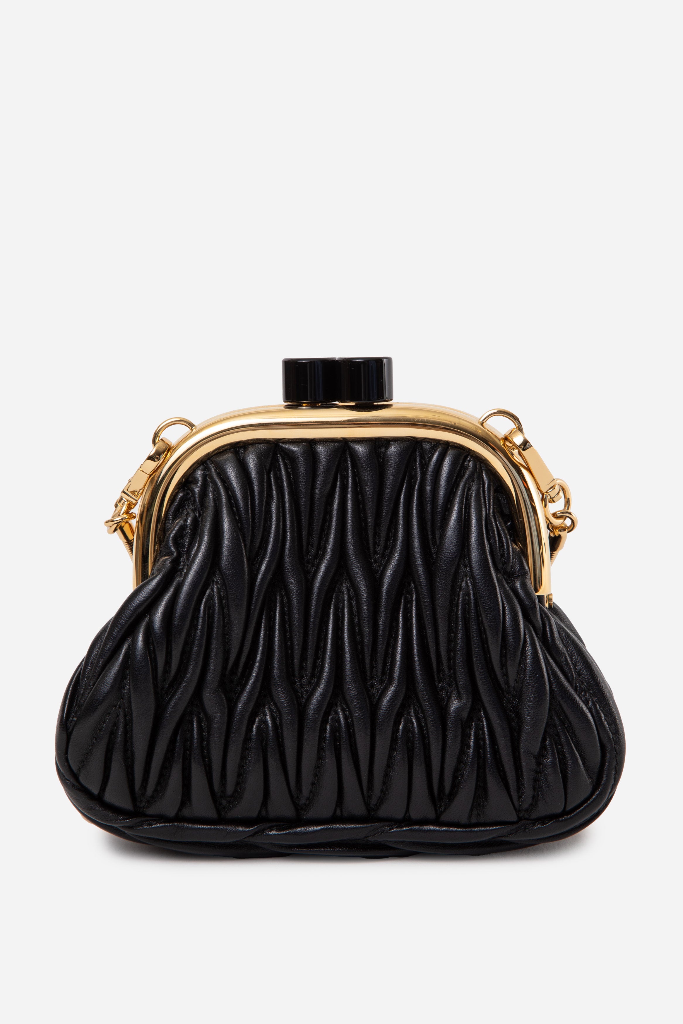 Miu Miu Miu Belle Mini matelassé leather clutch