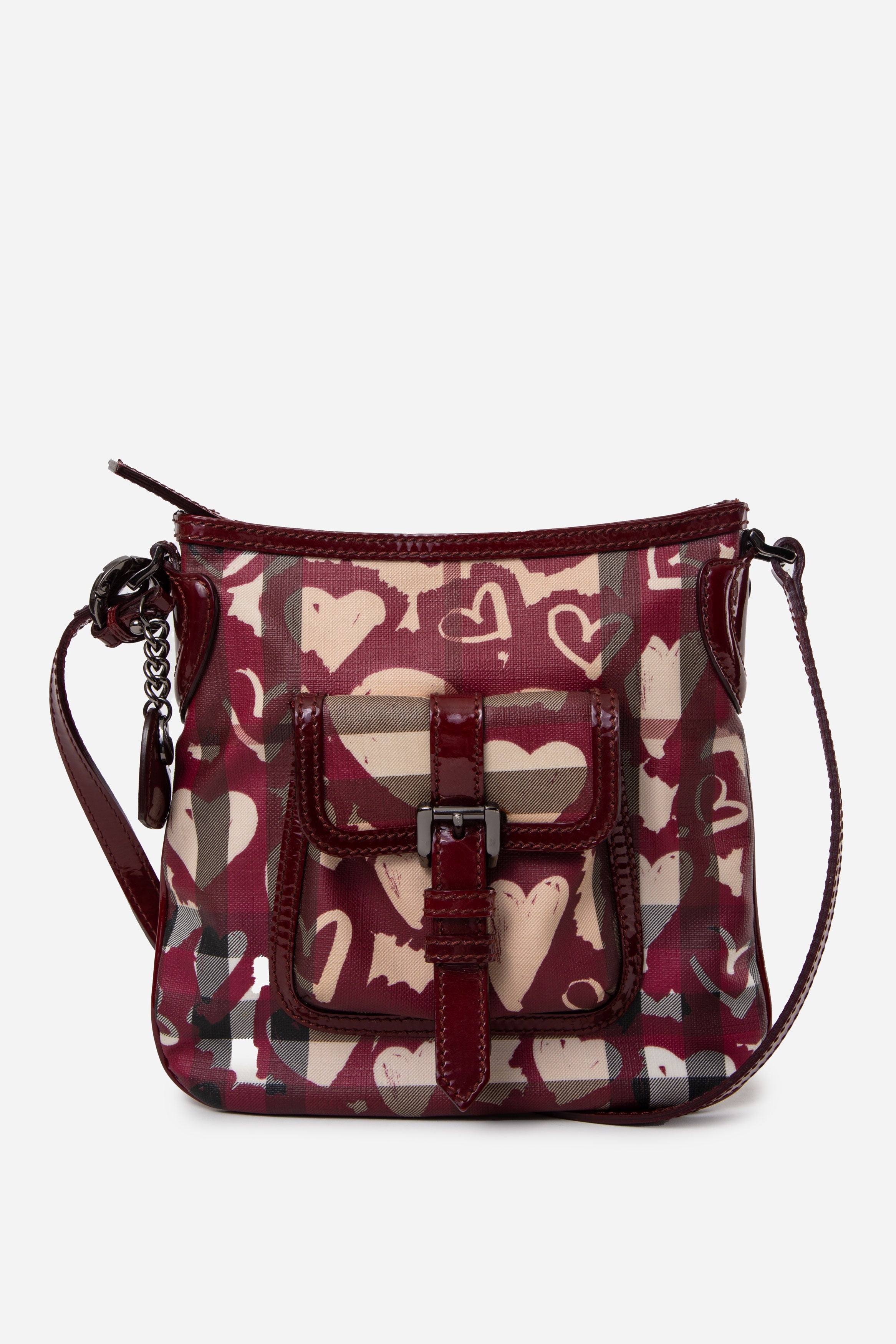 Burberry Hearts Nova Check Crossbody Bag