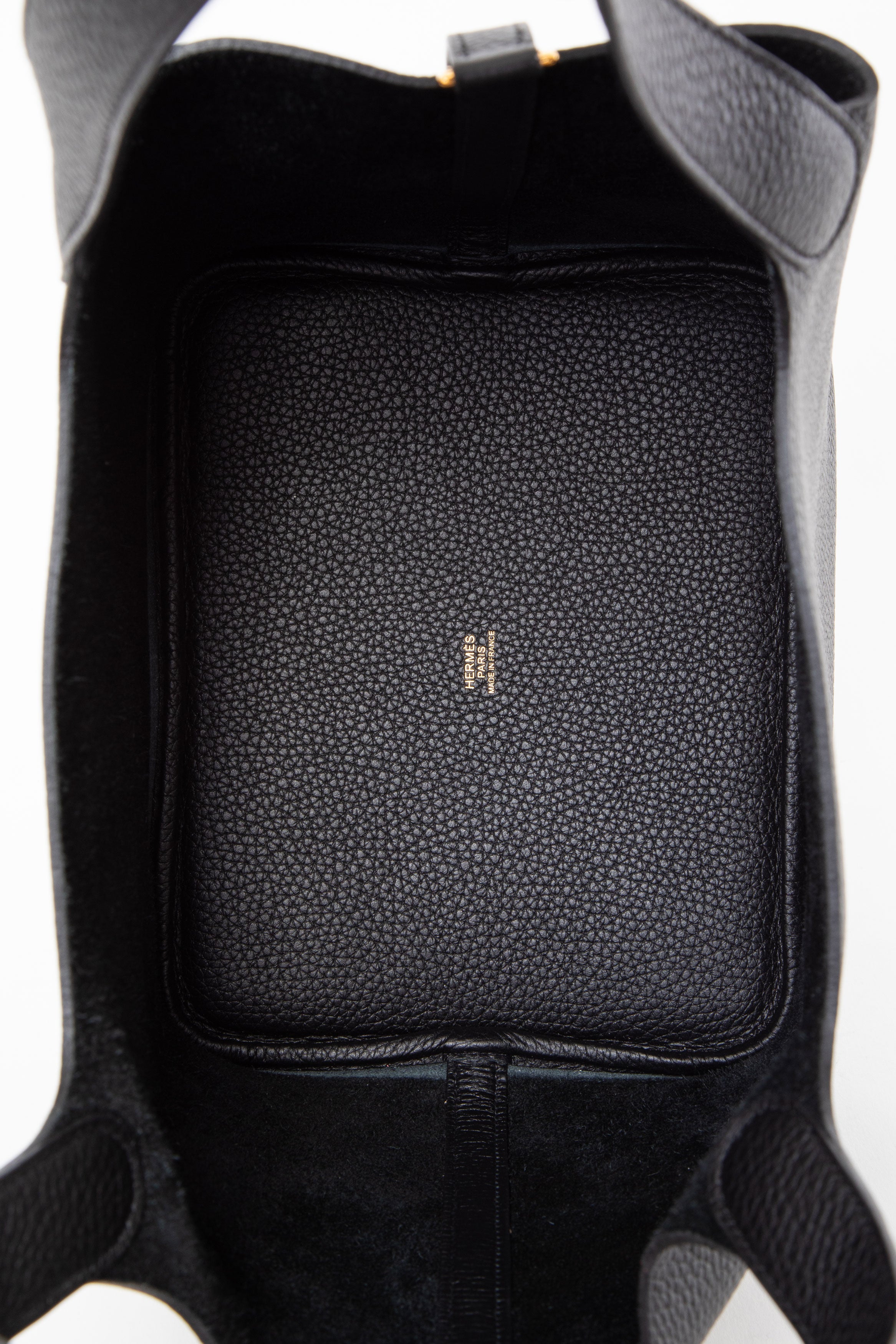 Hermes 2022 Clemence Leather Picotin Lock 22 Black