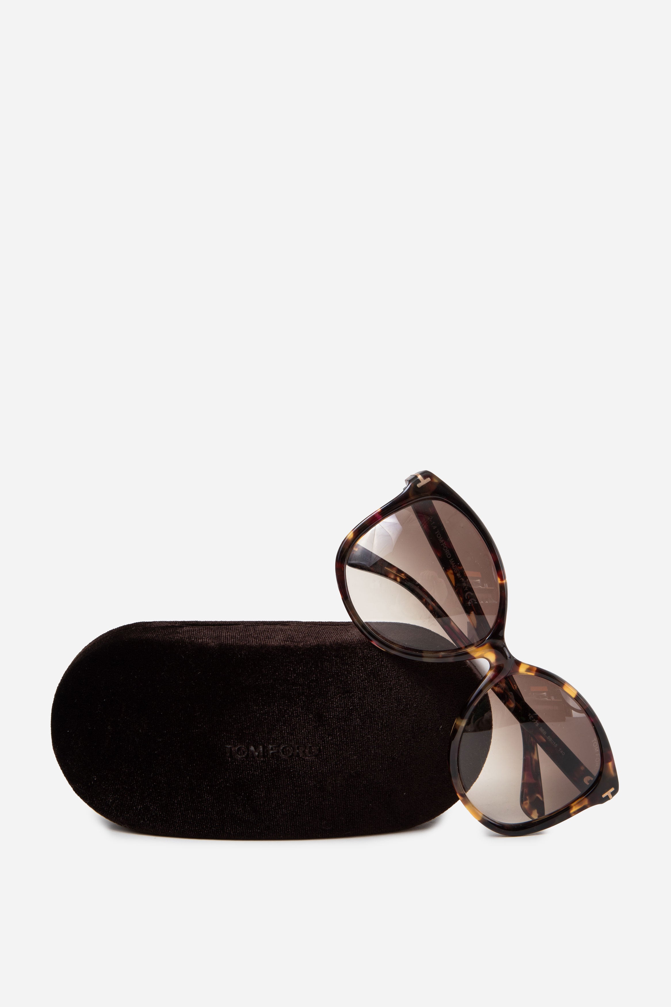Tom Ford Oversized Tortoise Acetate Sunglasses