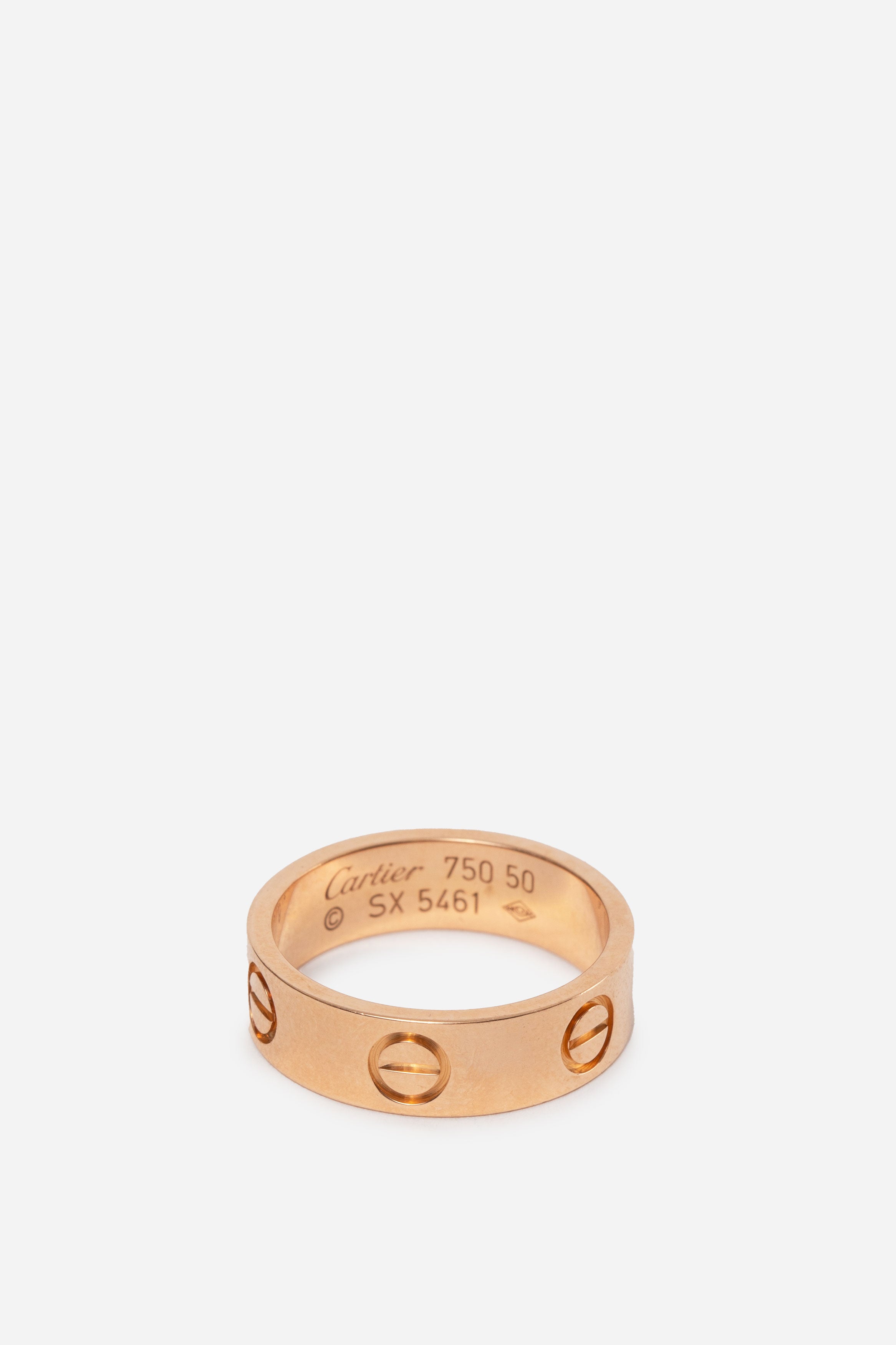 Cartier Love Ring Classic Model, 18K Rose Gold #50