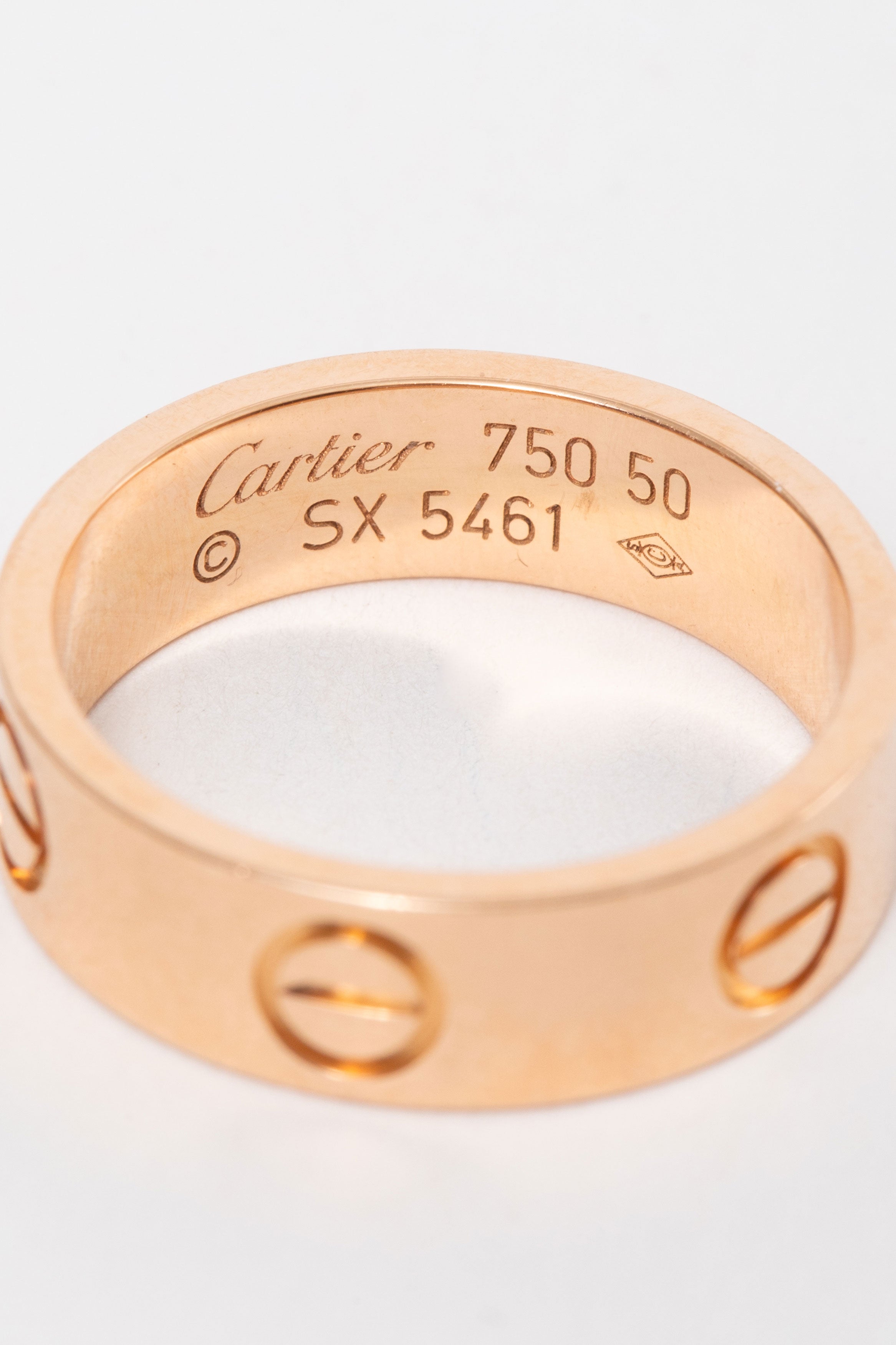 Cartier Love Ring Classic Model, 18K Rose Gold #50