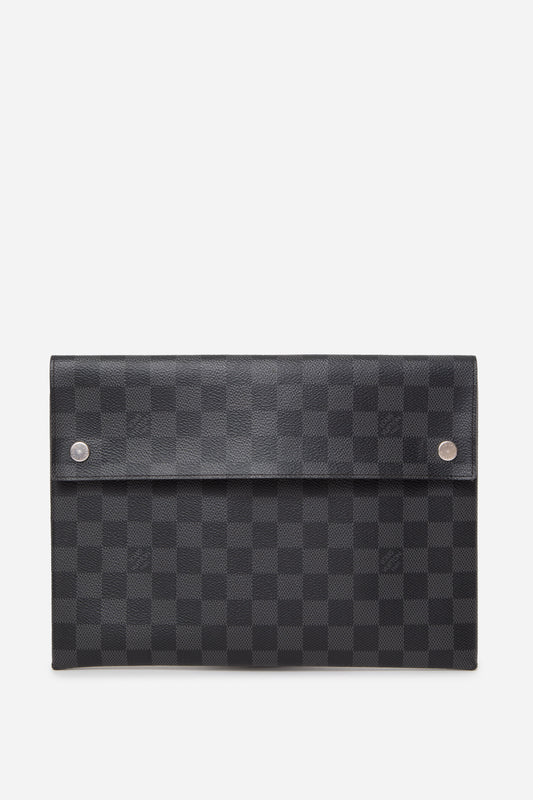 Louis Vuitton 2019 Damier Graphite Canvas Alpha Triple Pochette-Large Pouch only