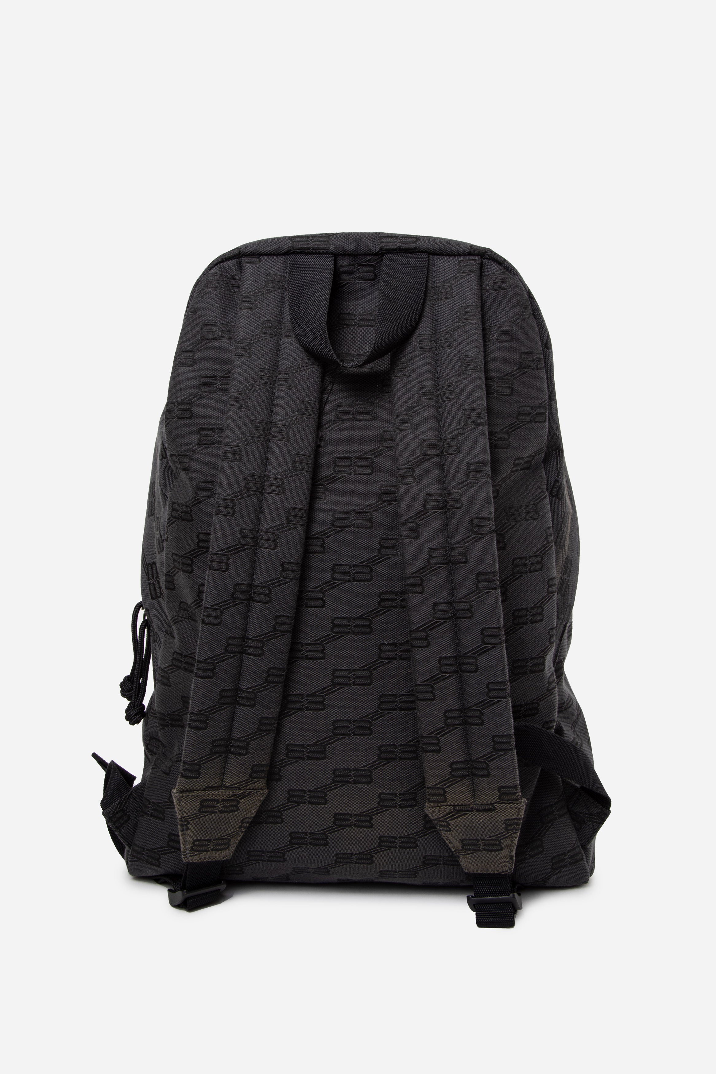 Balenciaga Black Canvas BB Monogram Backpack