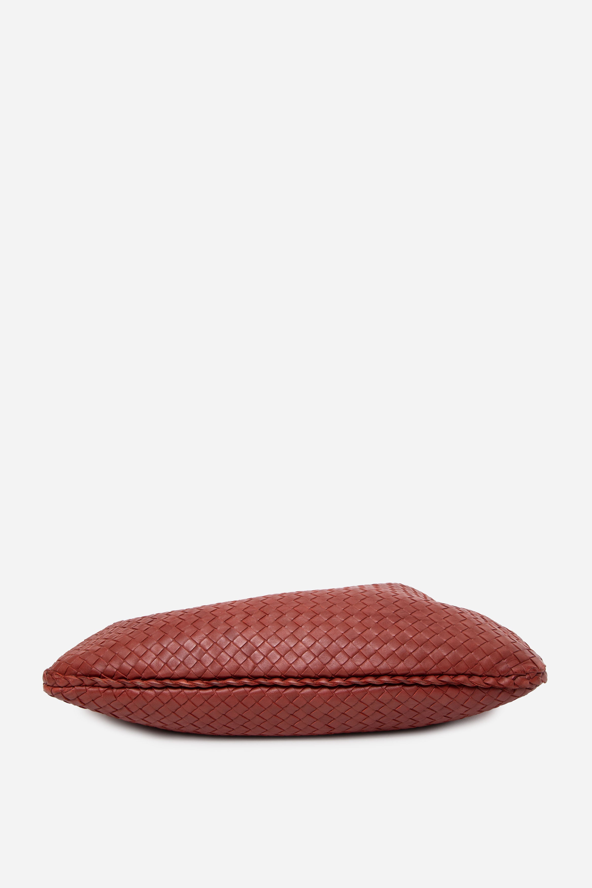 Bottega Veneta Red Intrecciato Veneta Hobo