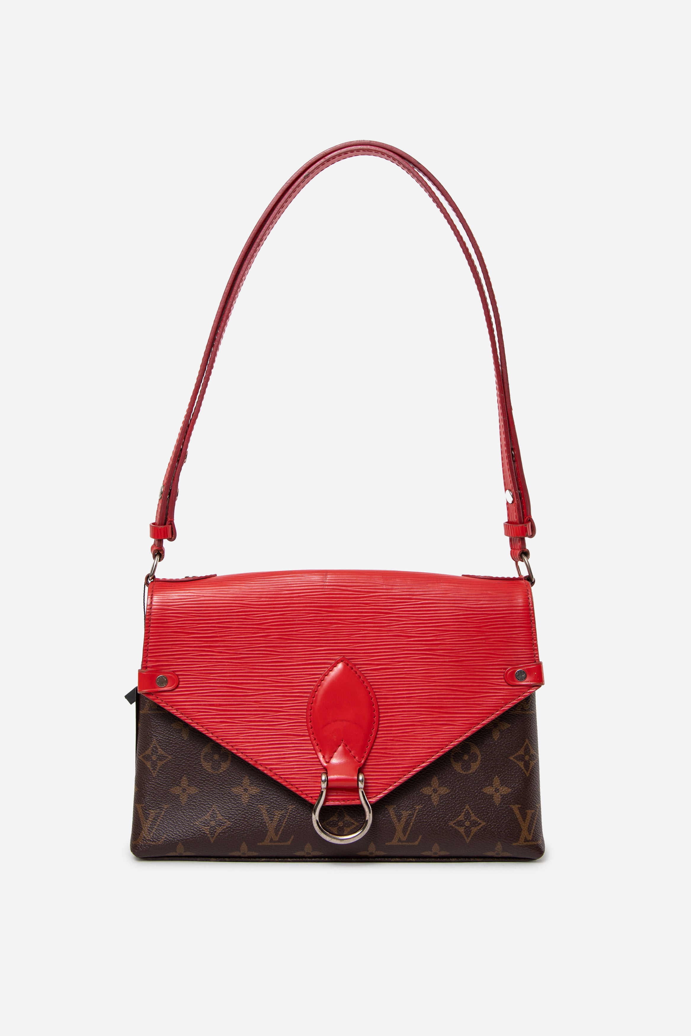 Louis Vuitton 2017 Monogram Epi Saint Michel Coquelicot Shoulder Bag