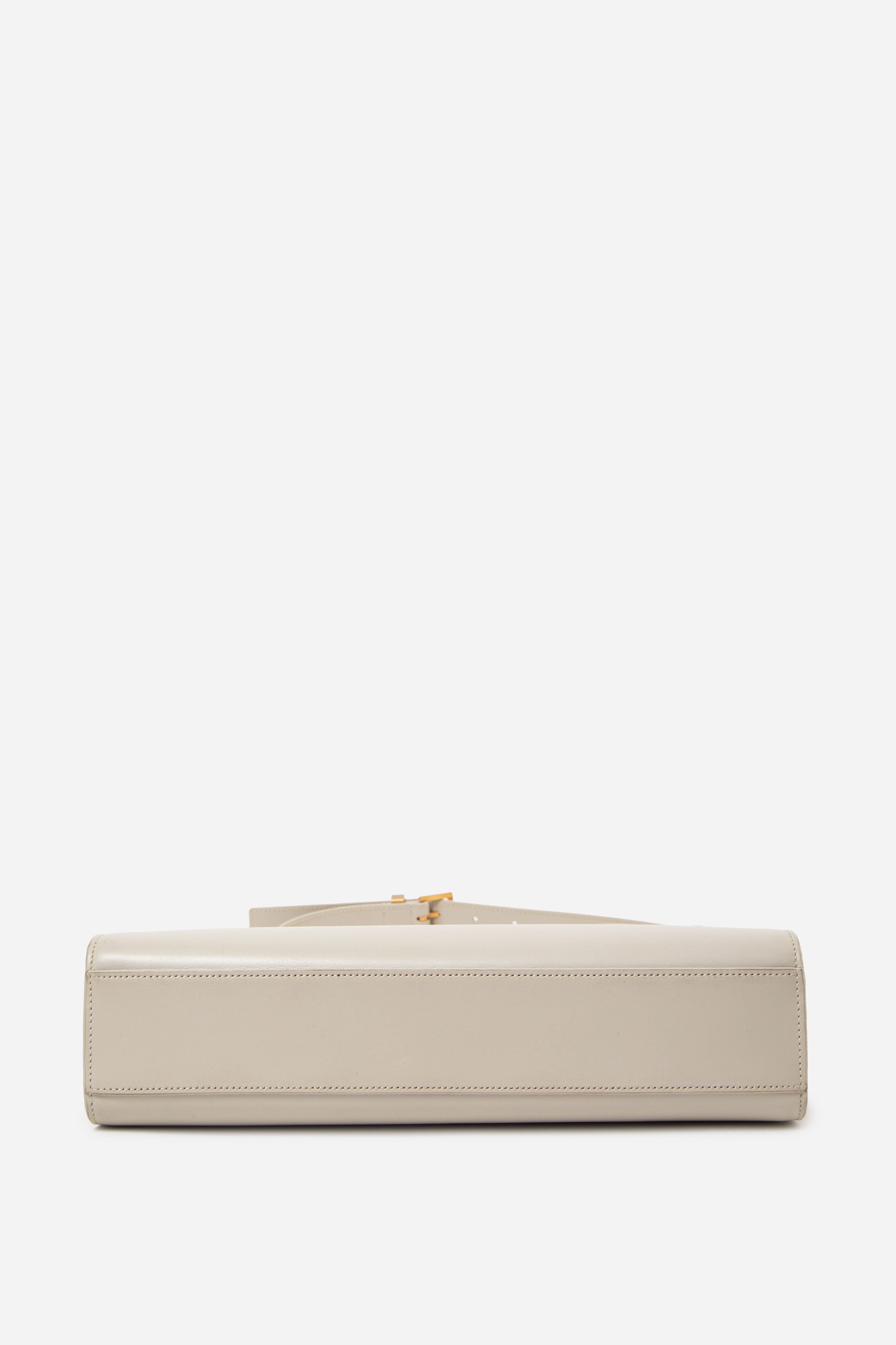 Saint Laurent Medium Calfskin Manhattan Shoulder Bag Cream