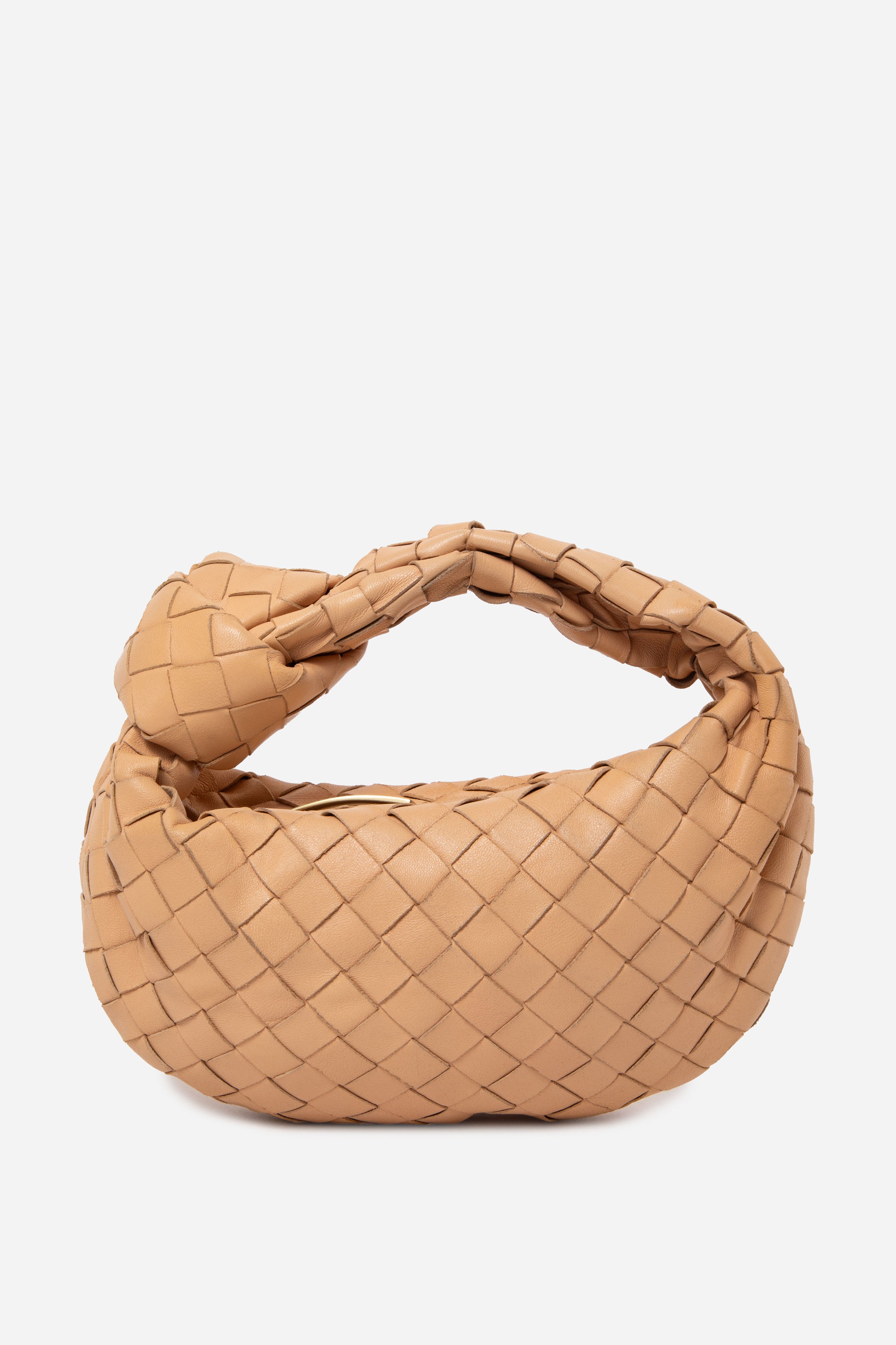 Bottega Veneta Beige Intrecciato Mini Jodie Bag