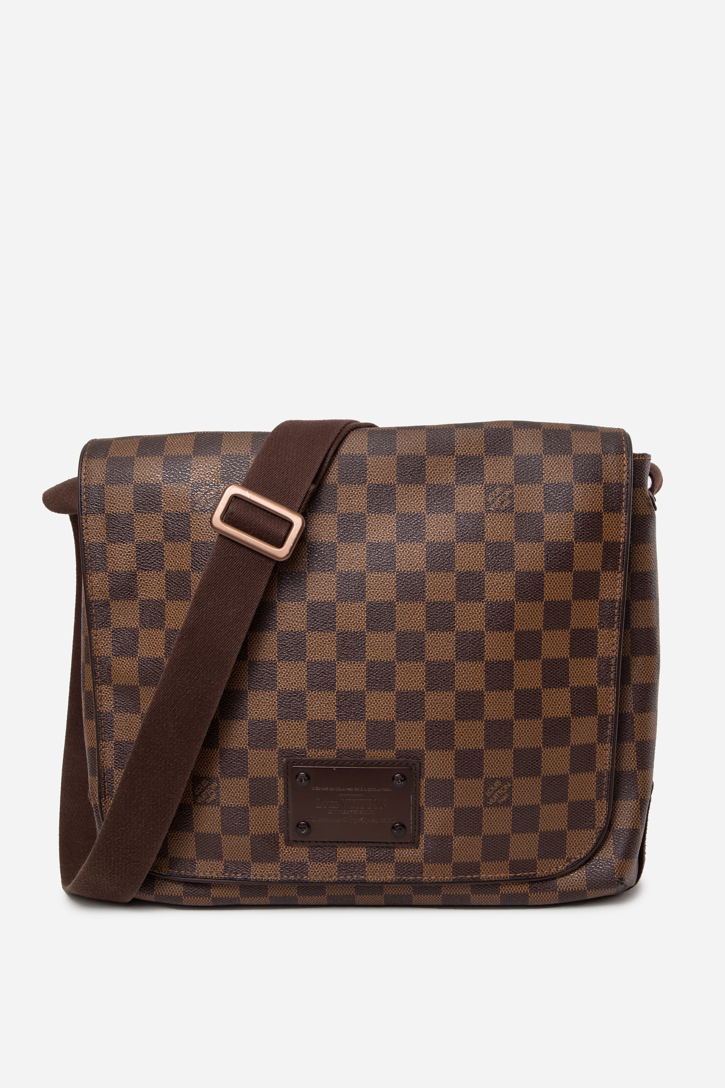 Louis Vuitton 2009 Damier Ebene Brooklyn Crossbody Bag MM