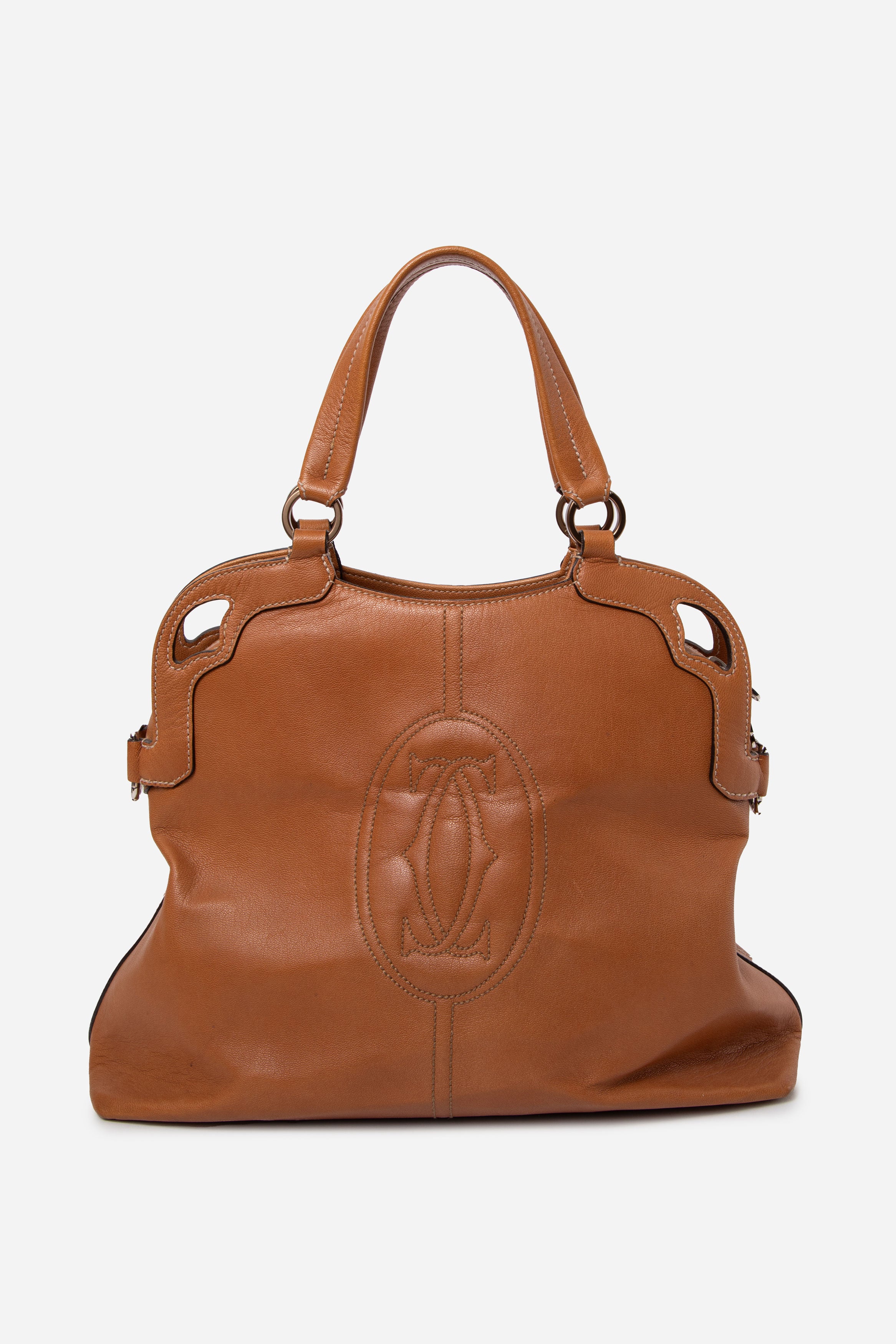 Cartier Brown Leather Small Marcello de Cartier Bag