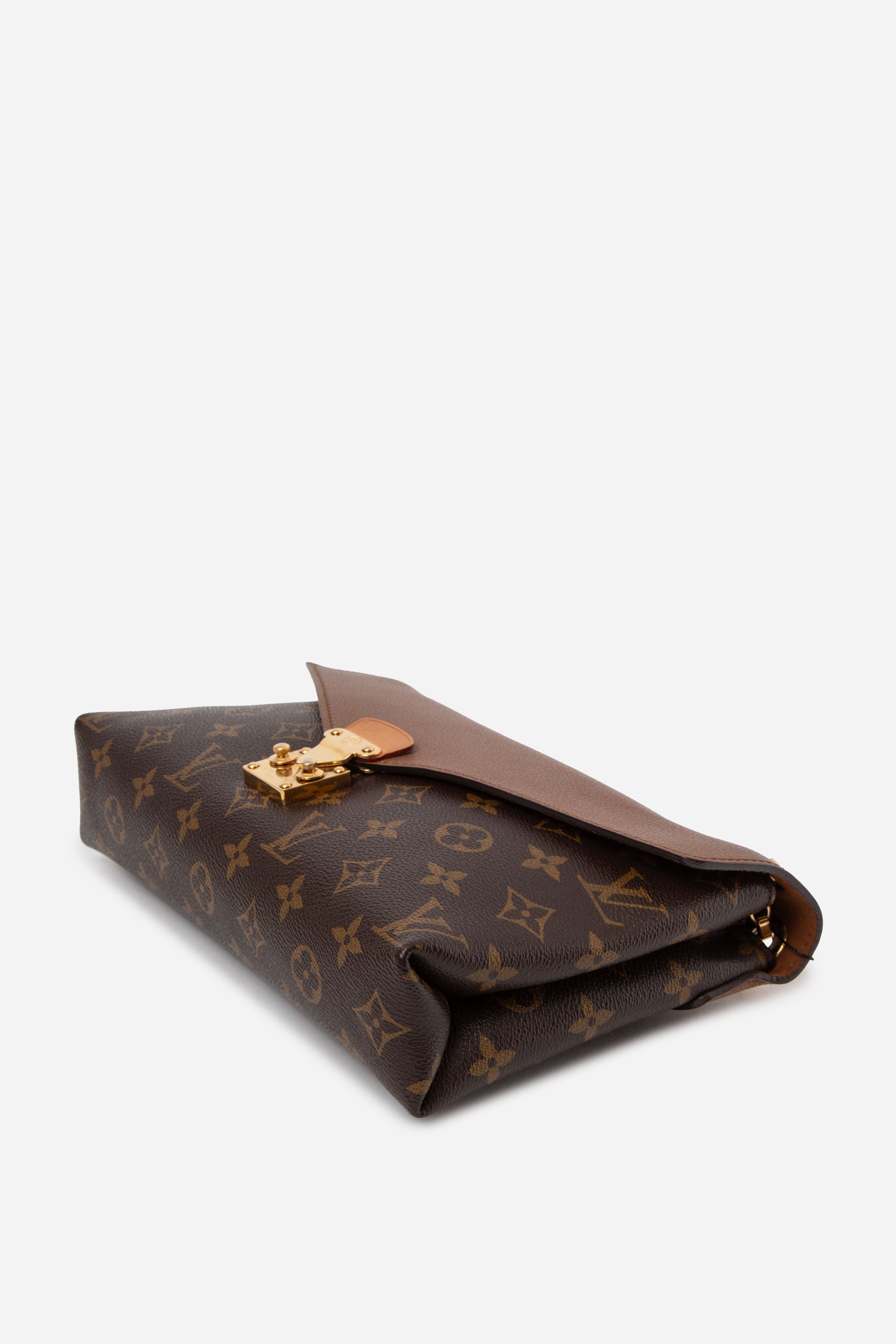 Louis Vuitton 2014 Monogram/Brown Pallas Chain Shoulder Bag