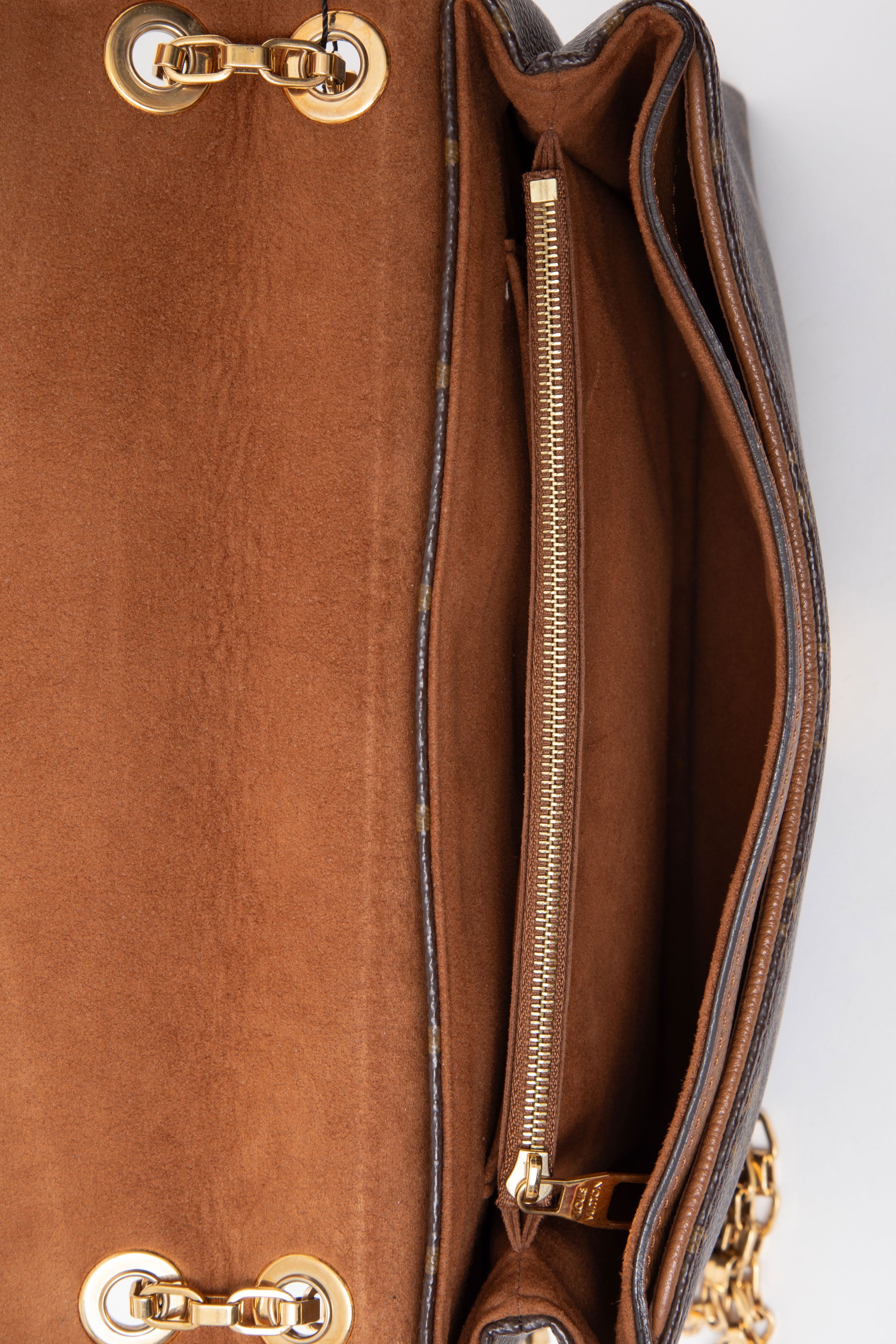 Louis Vuitton 2014 Monogram/Brown Pallas Chain Shoulder Bag
