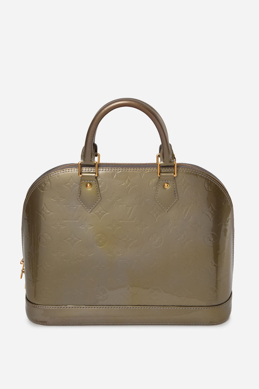 Louis Vuitton 2008 Givre Vernis Alma PM Top Handle
