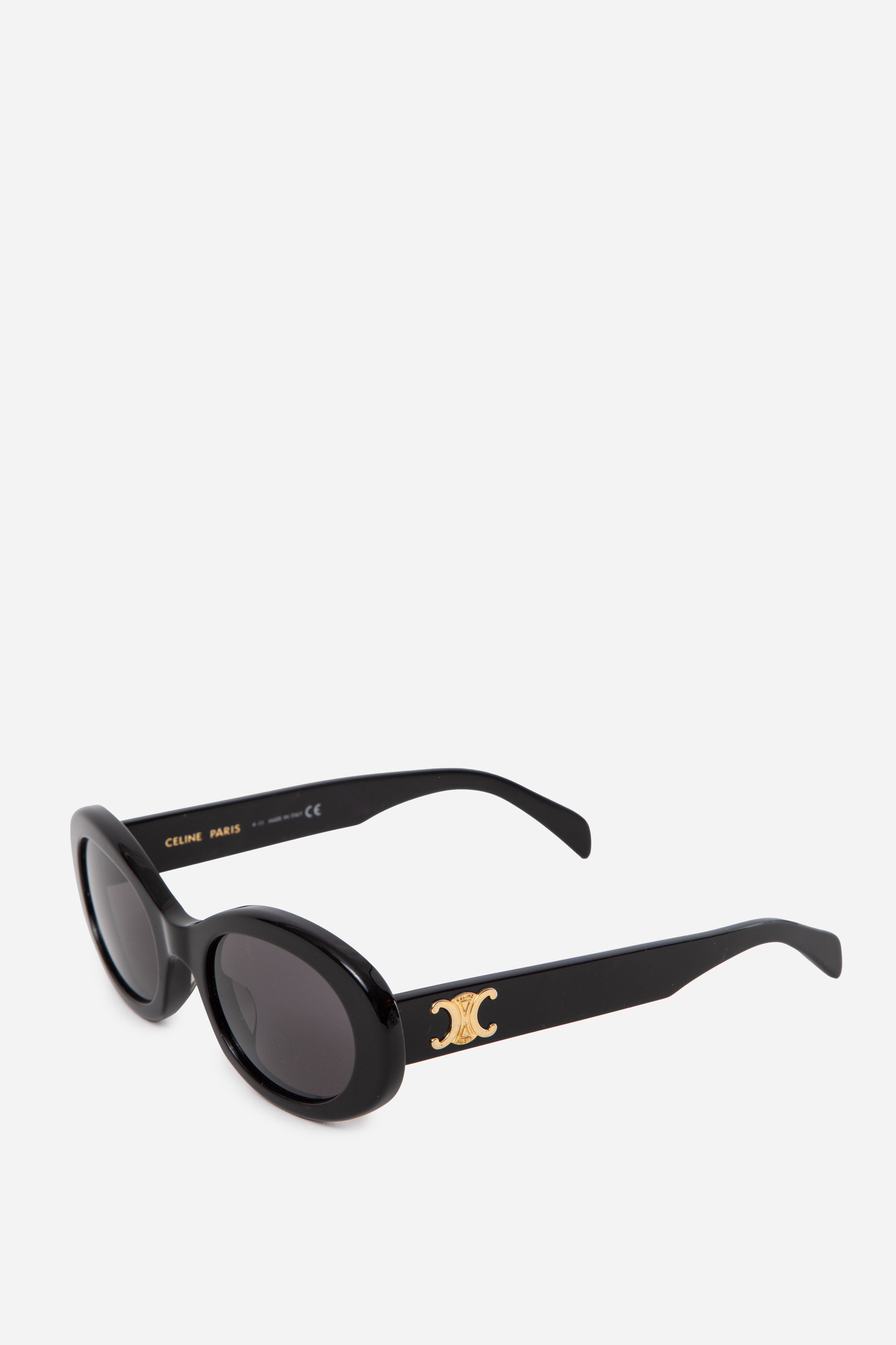 Celine Acetate Triomphe Sunglasses CL 40194U Black
