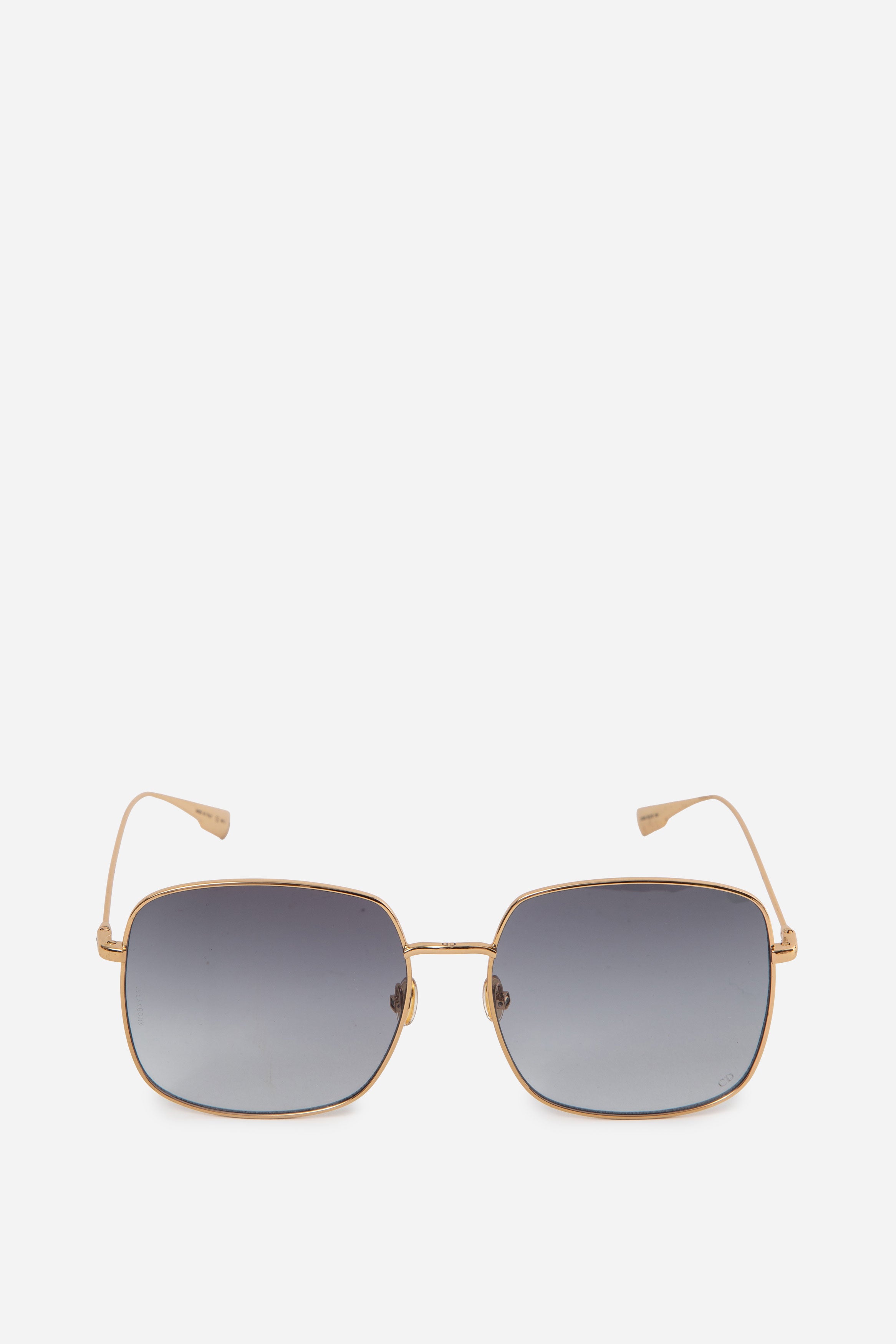 Christian Dior Gold Frame Square Sunglasses