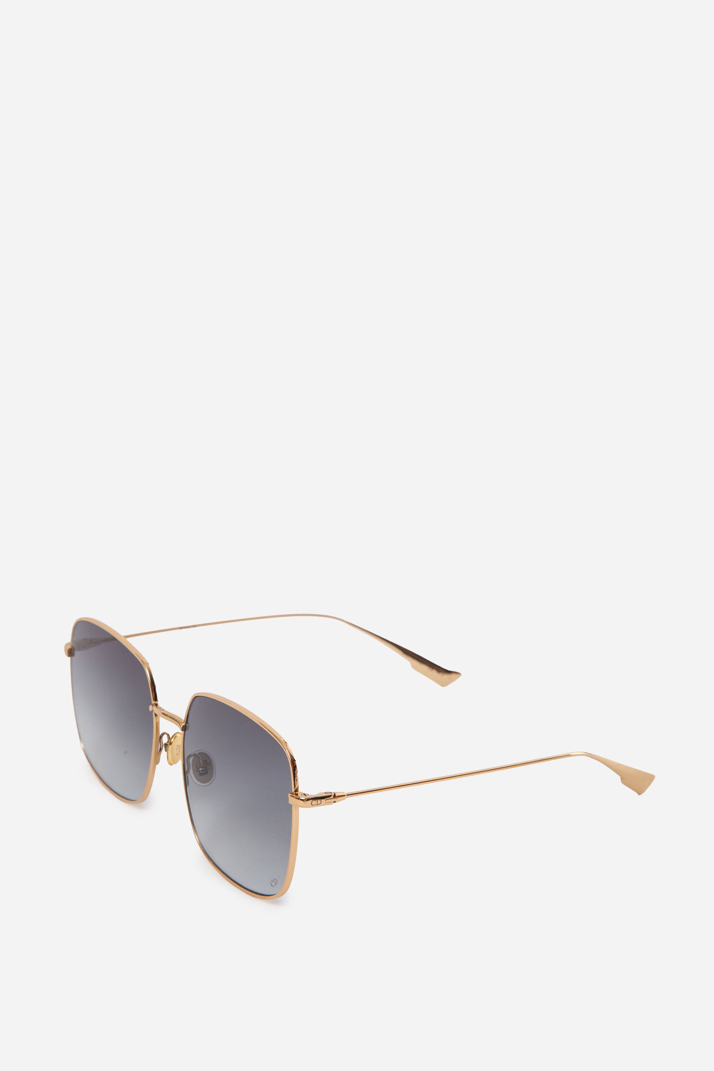 Christian Dior Gold Frame Square Sunglasses