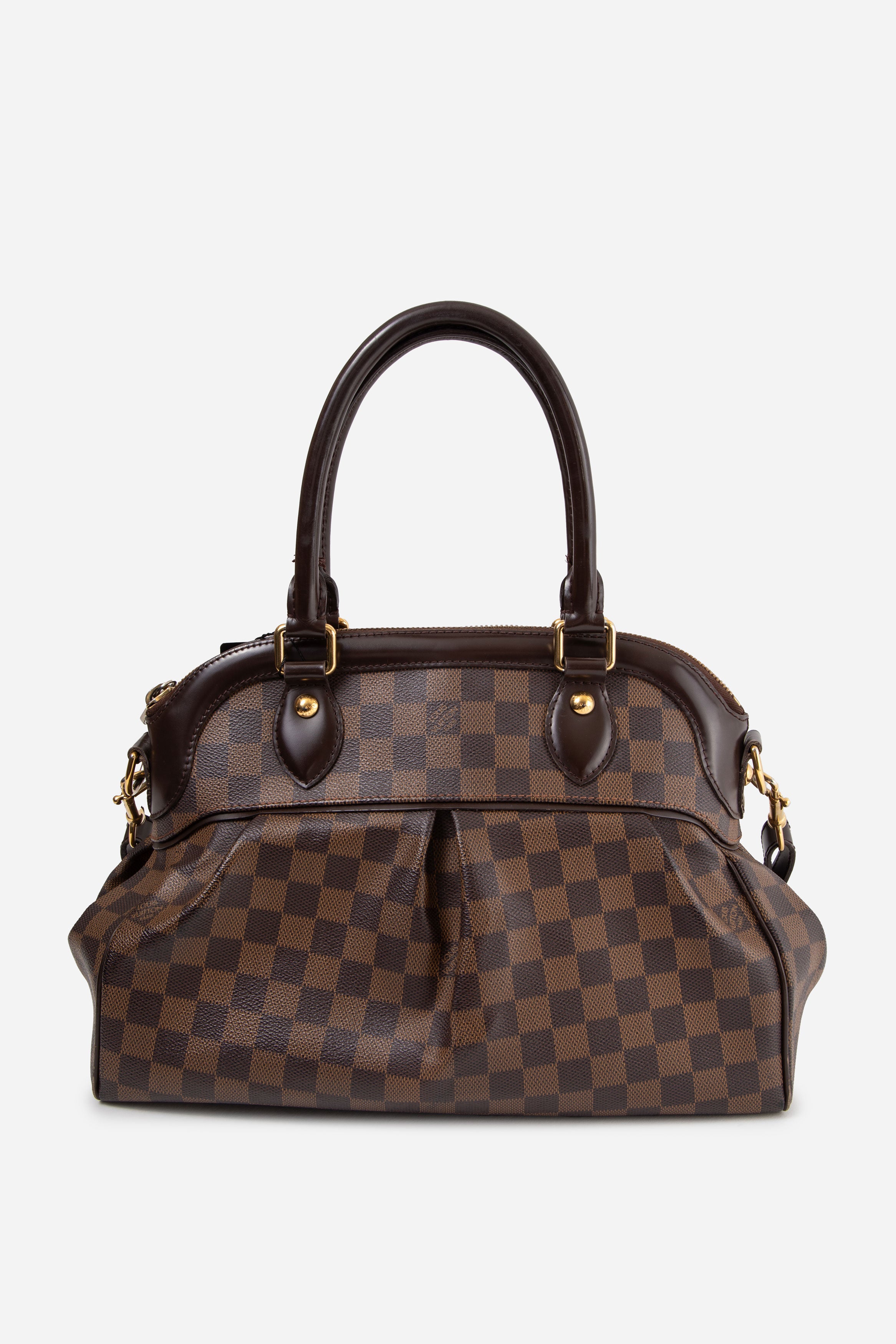 Louis Vuitton 2009 Damier Ebene Trevi Top Handle With Strap