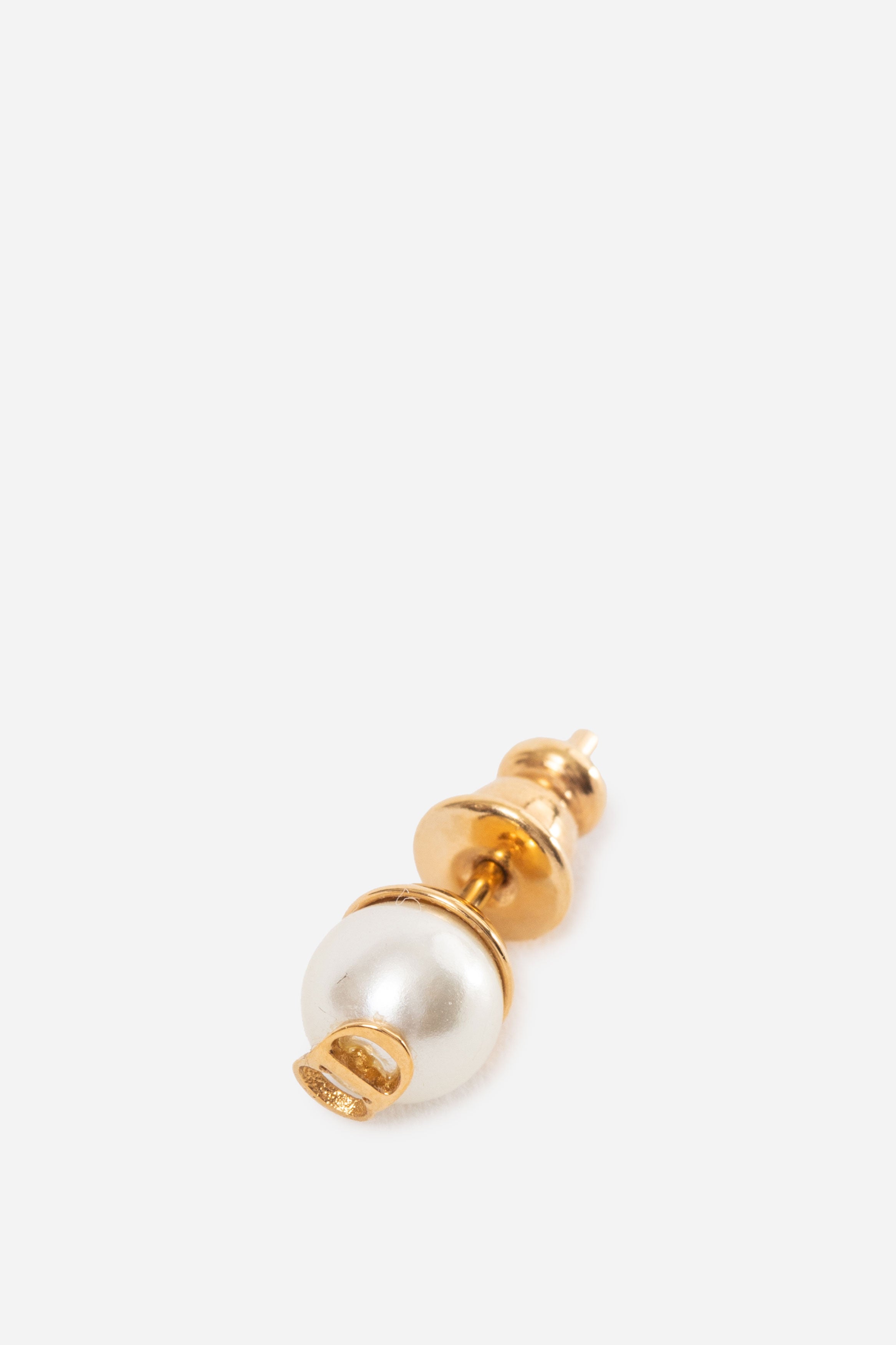 Dior Faux Pearl CD Earring Single