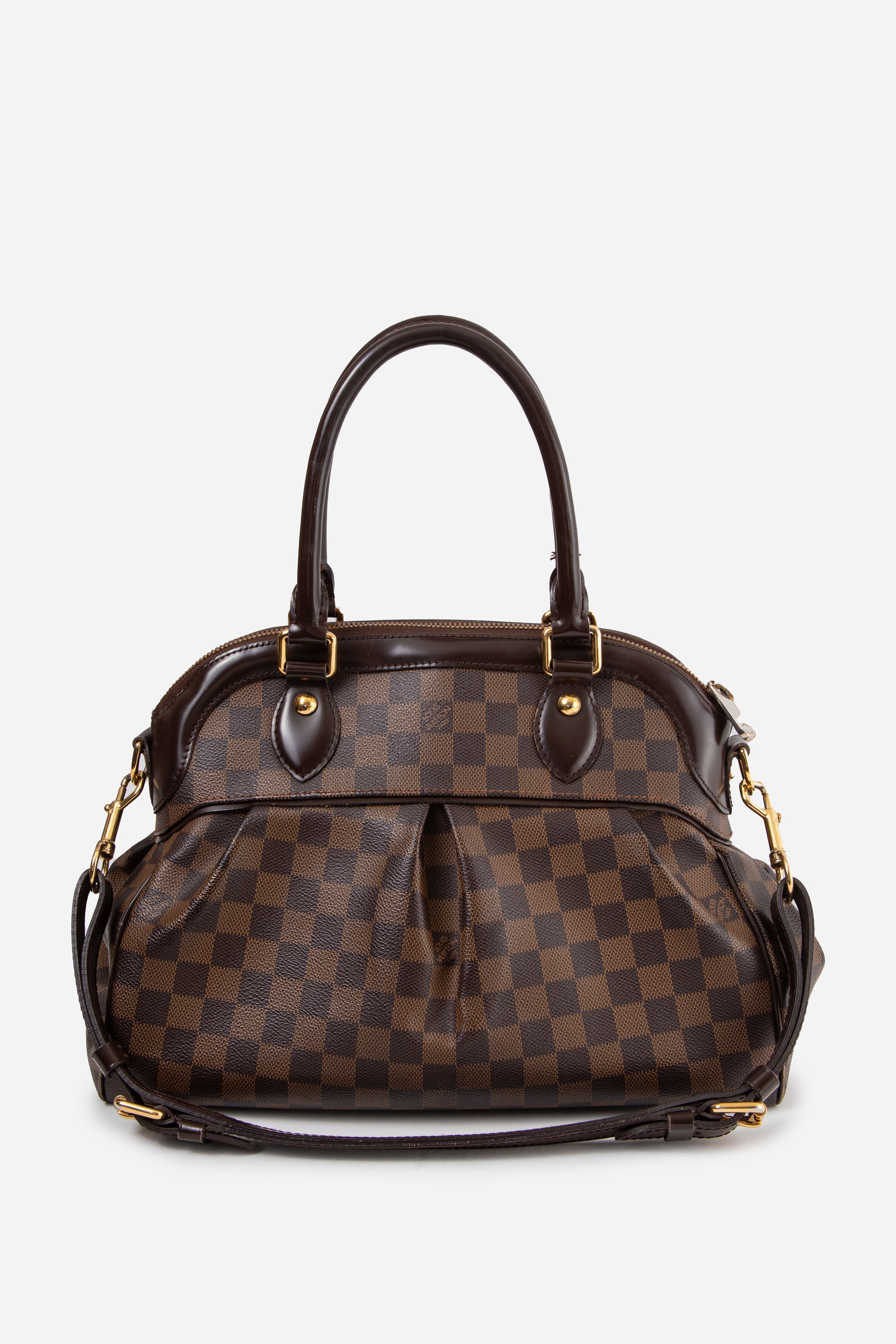 Louis Vuitton 2009 Damier Ebene Trevi Top Handle With Strap