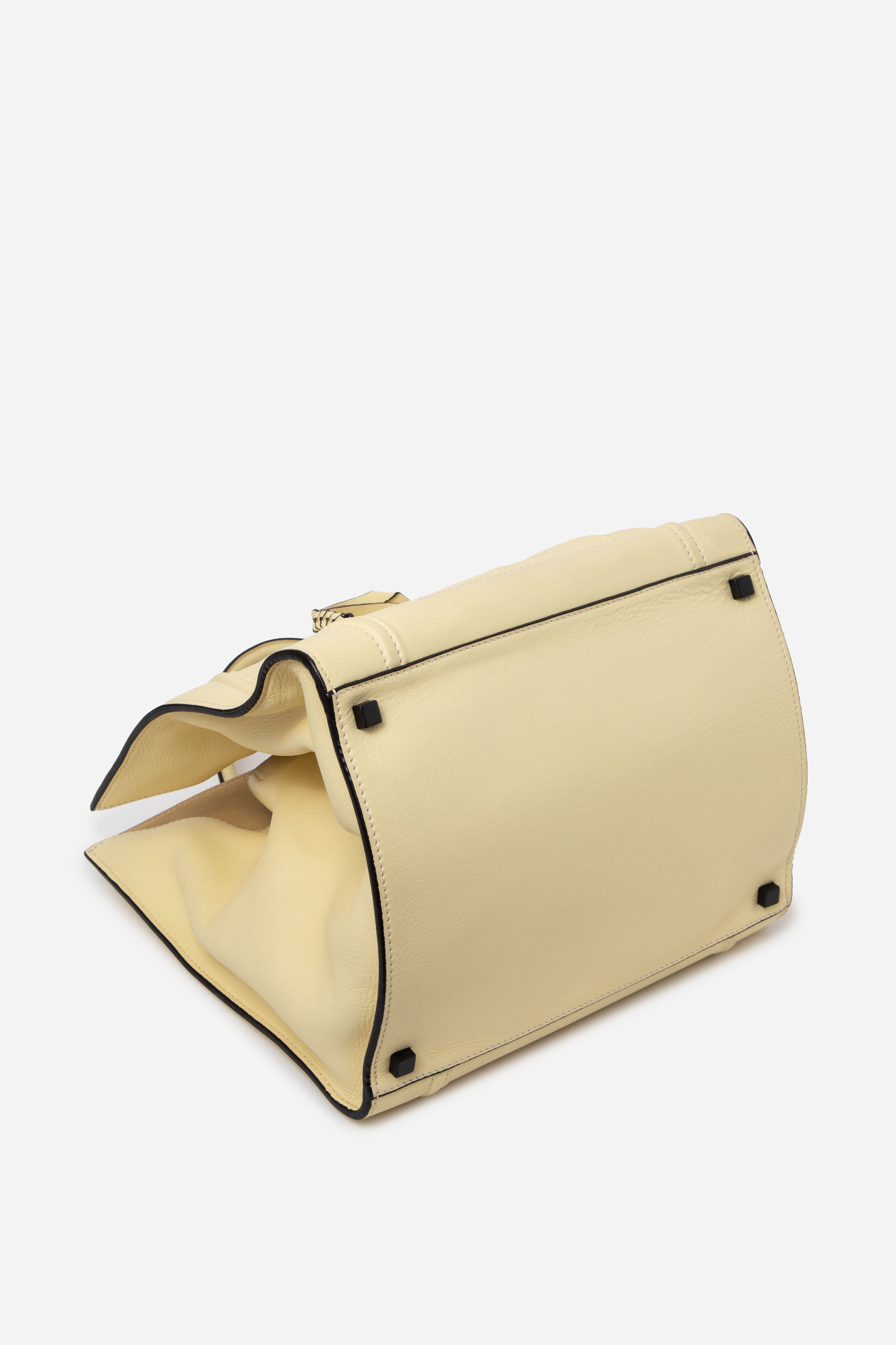 Celine Supple Calfskin Medium Phantom Luggage Tote Yellow