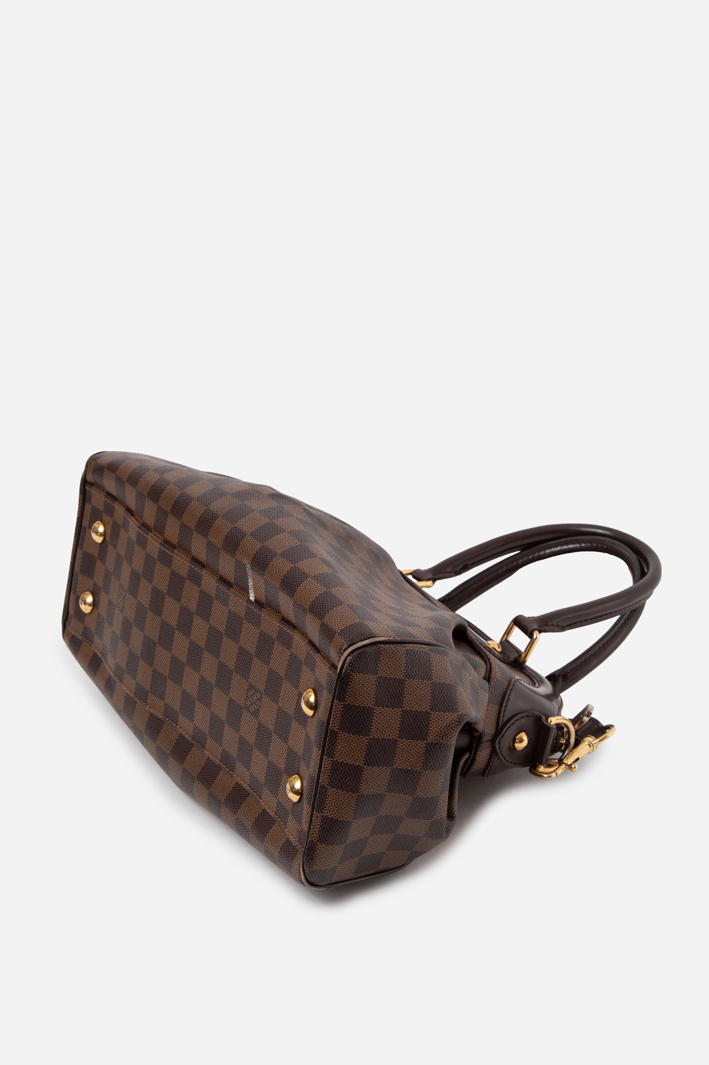 Louis Vuitton 2009 Damier Ebene Trevi Top Handle With Strap