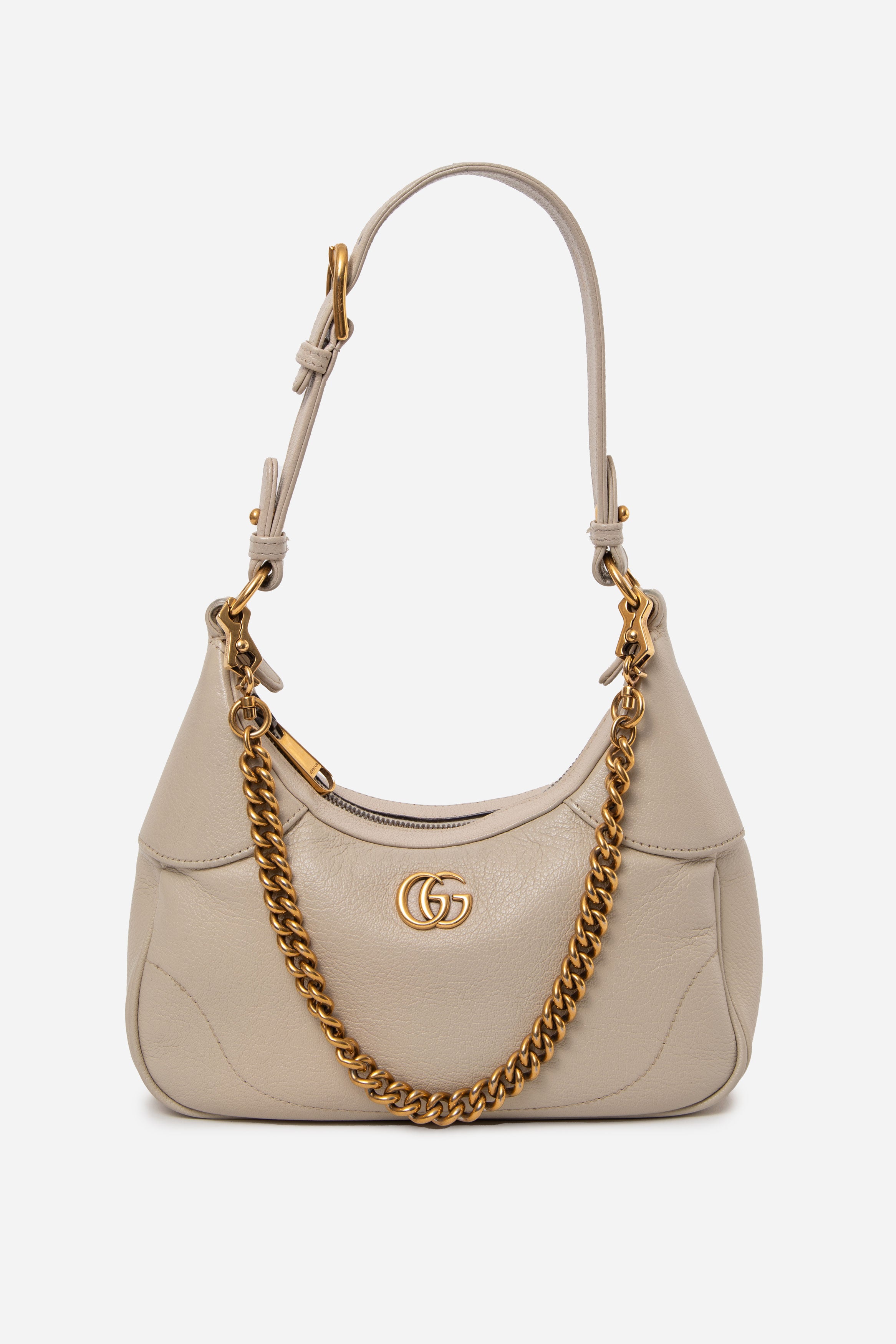 Gucci Goatskin Small Aphrodite Shoulder Bag Cream