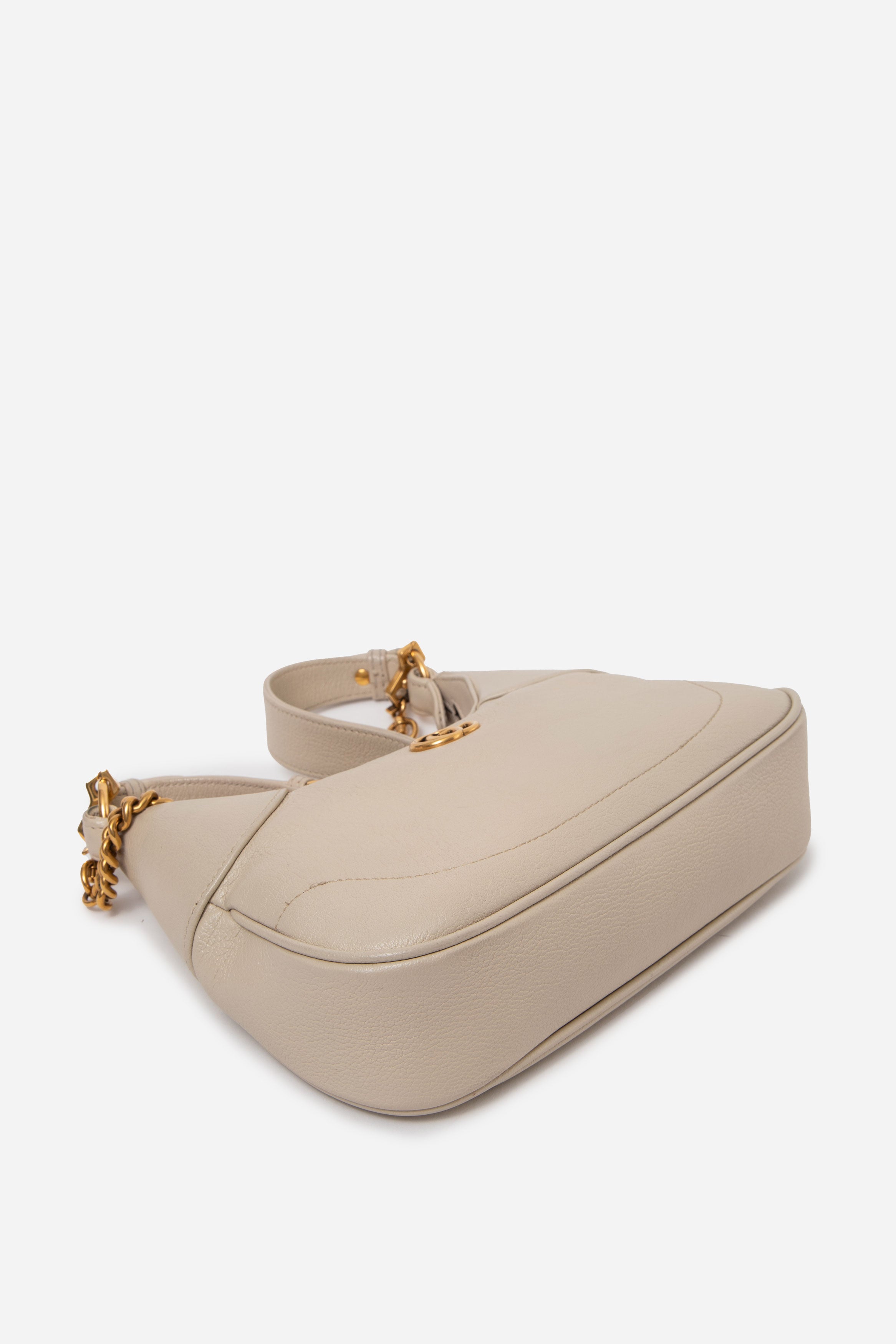 Gucci Goatskin Small Aphrodite Shoulder Bag Cream