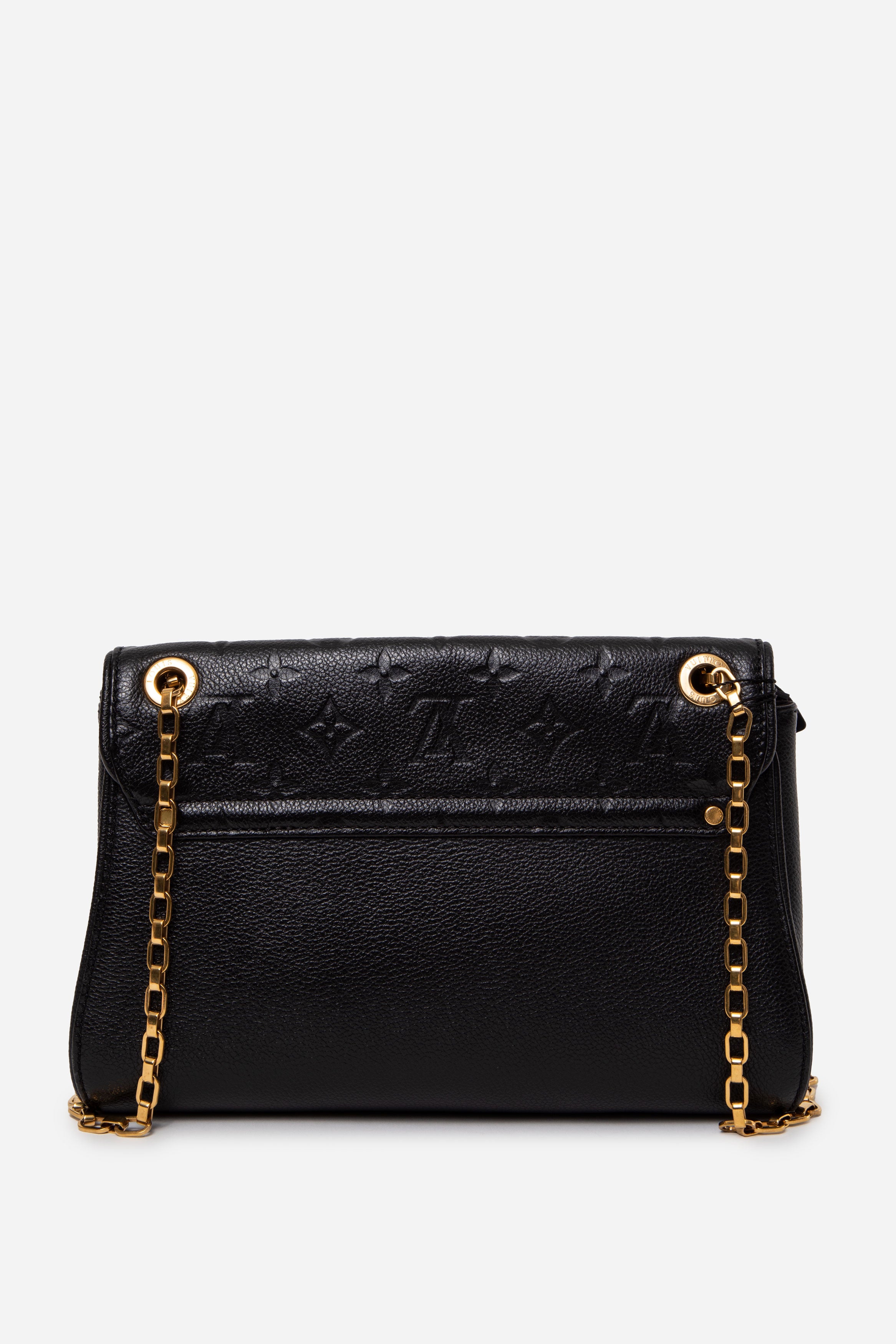 Louis Vuitton Empreinte Saint Germain PM Black Shoulder Bag