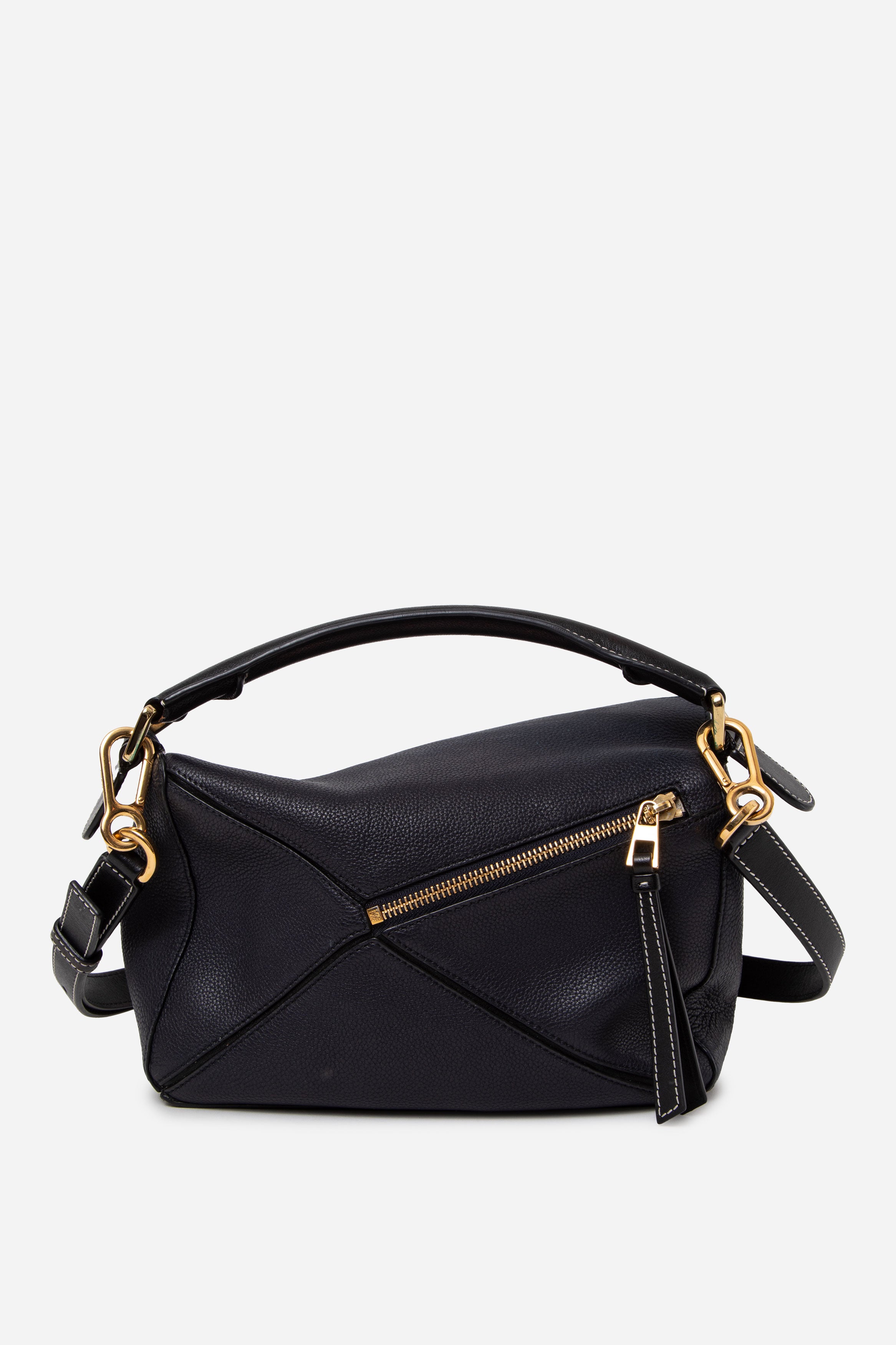 Loewe 2017 Calfskin Small Puzzle Bag Midnight Blue/Black