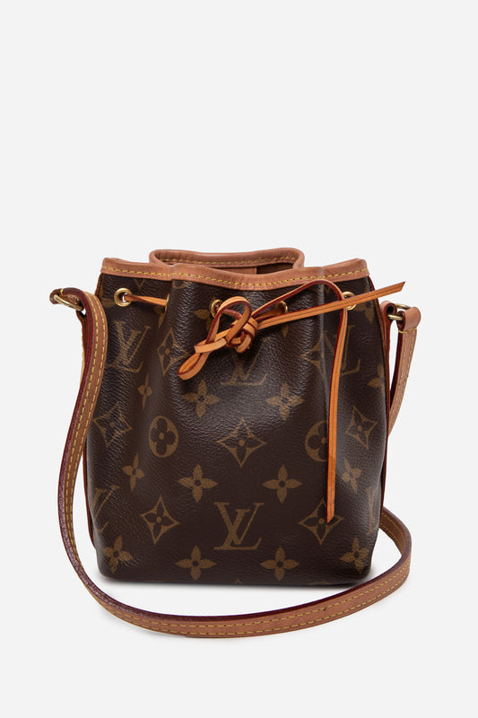 Louis Vuitton 2020 Monogram Nano Noe Crossbody Bag