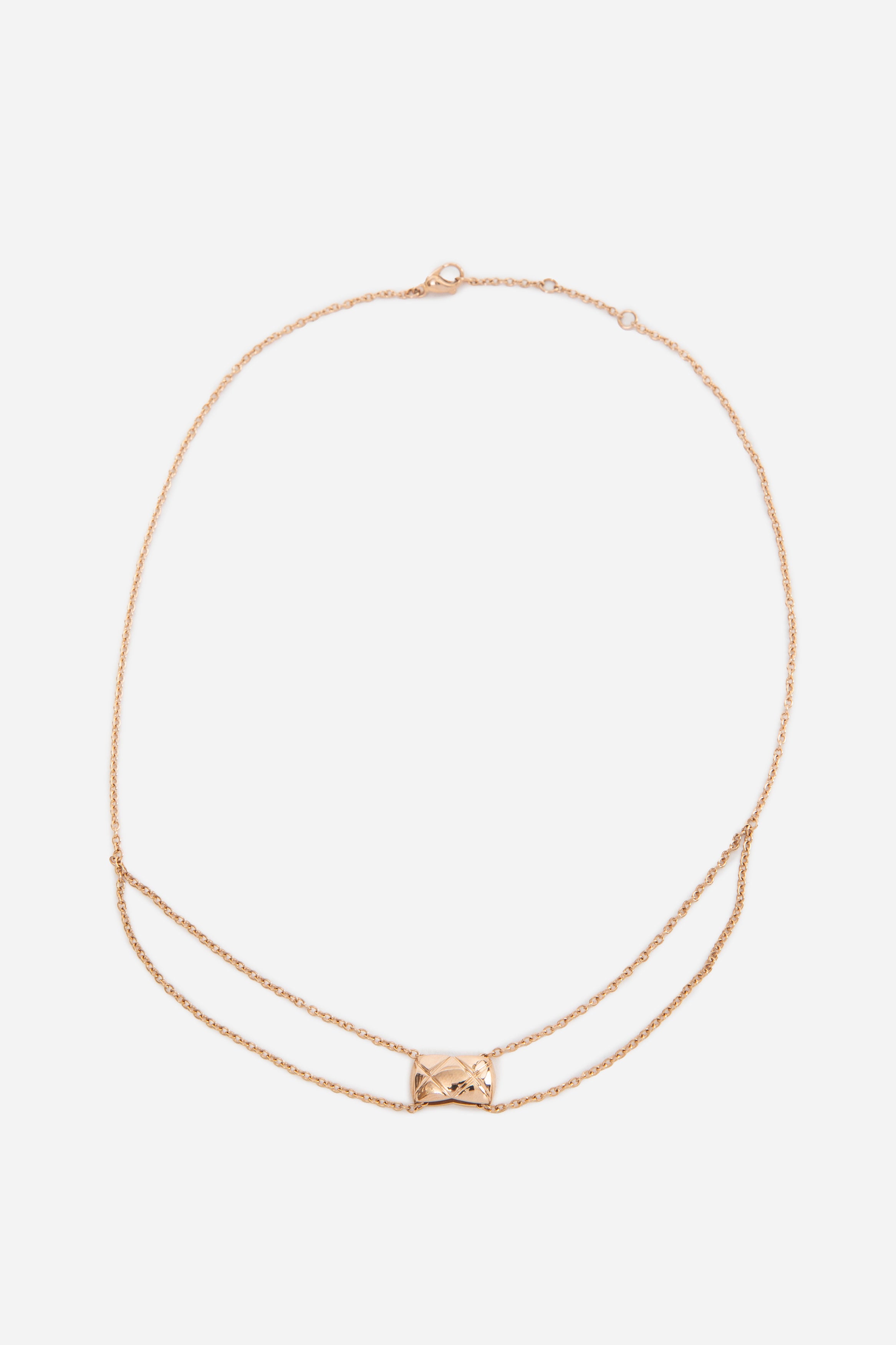 Pre-Owned Chanel 18K Yellow Gold Coco Crush Pendant Necklace