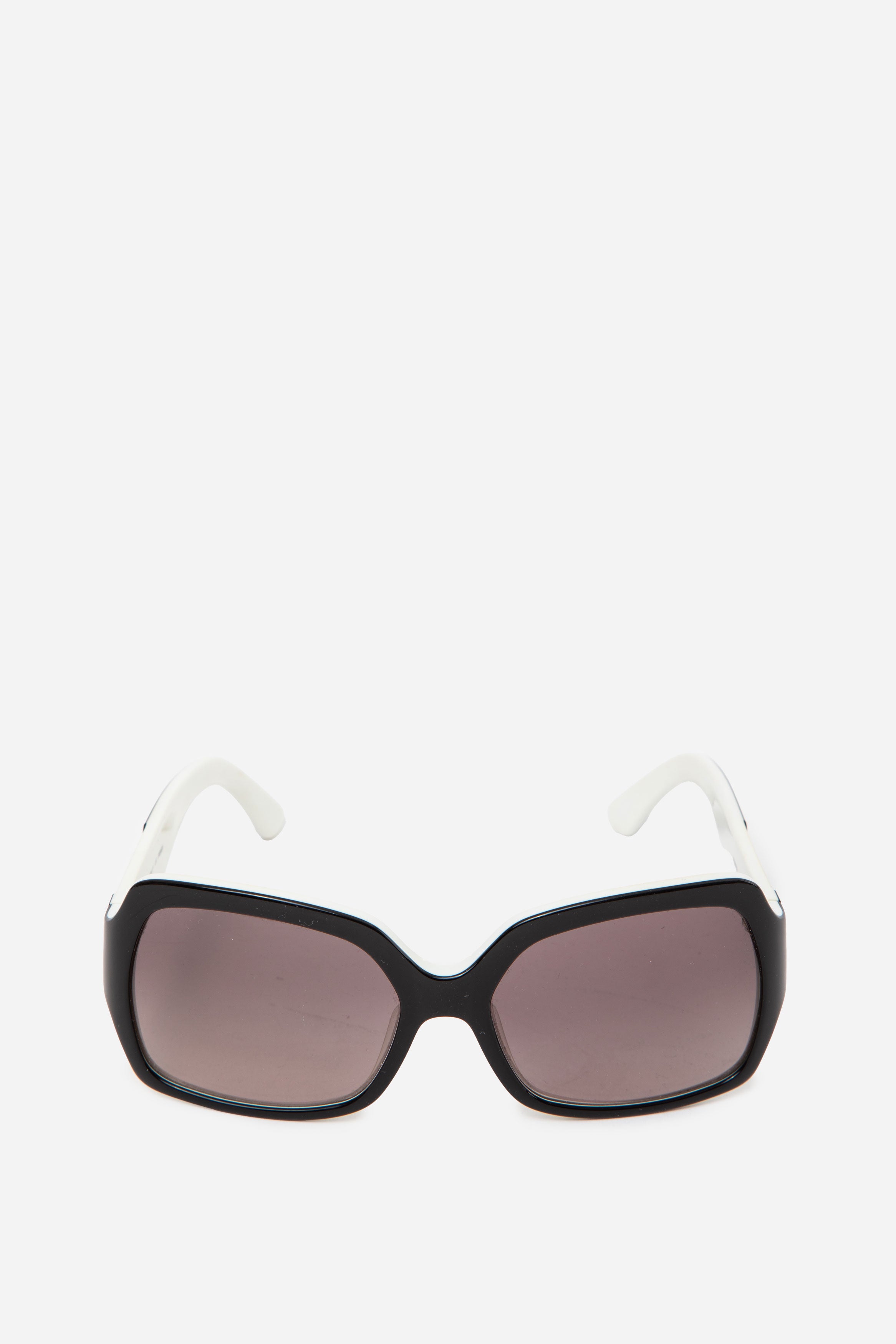 Fendi Black and White Oversized Logo Sunglasses
