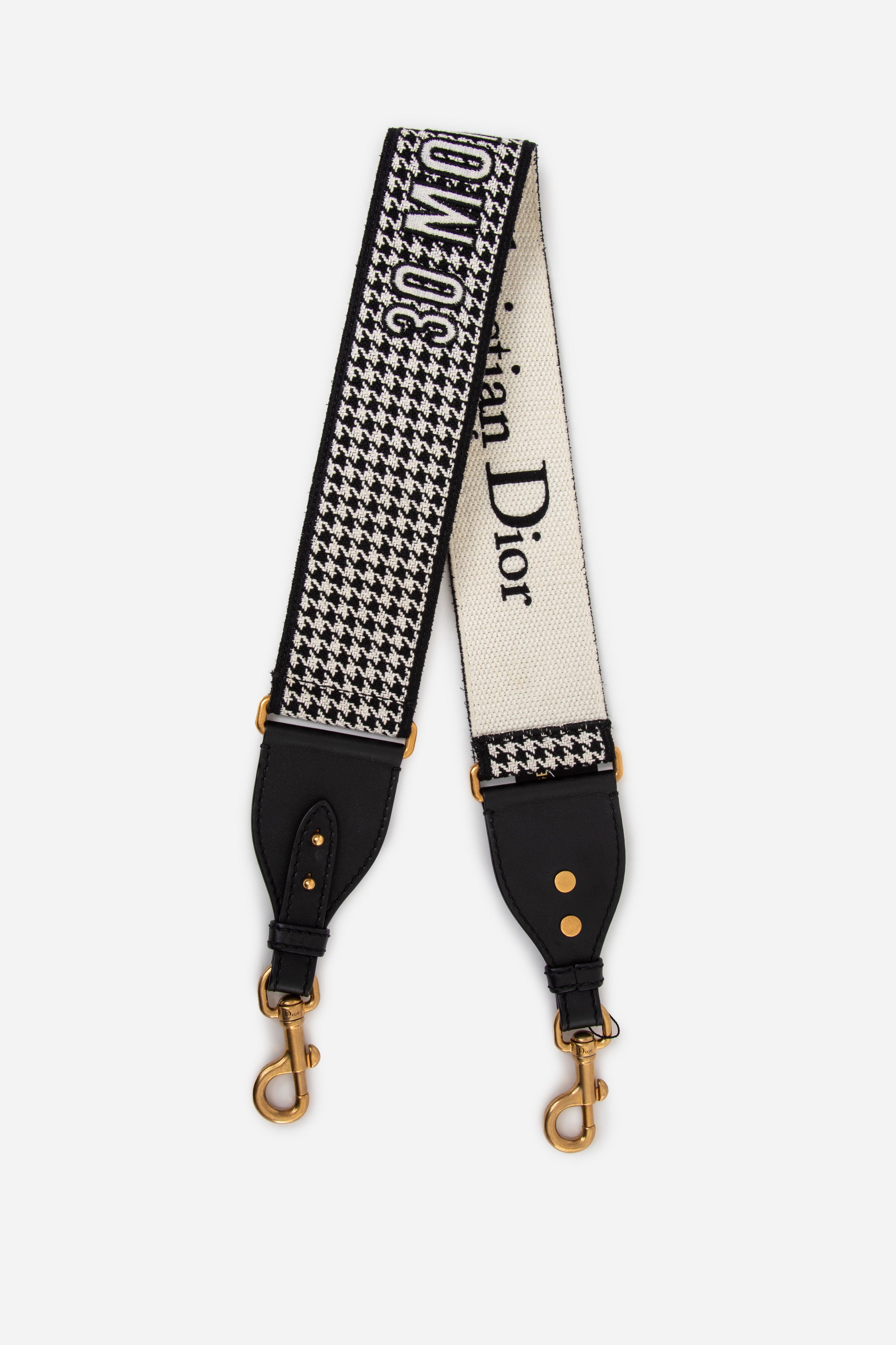 Christian Dior 30 Montaigne Houndstooth Bag Strap