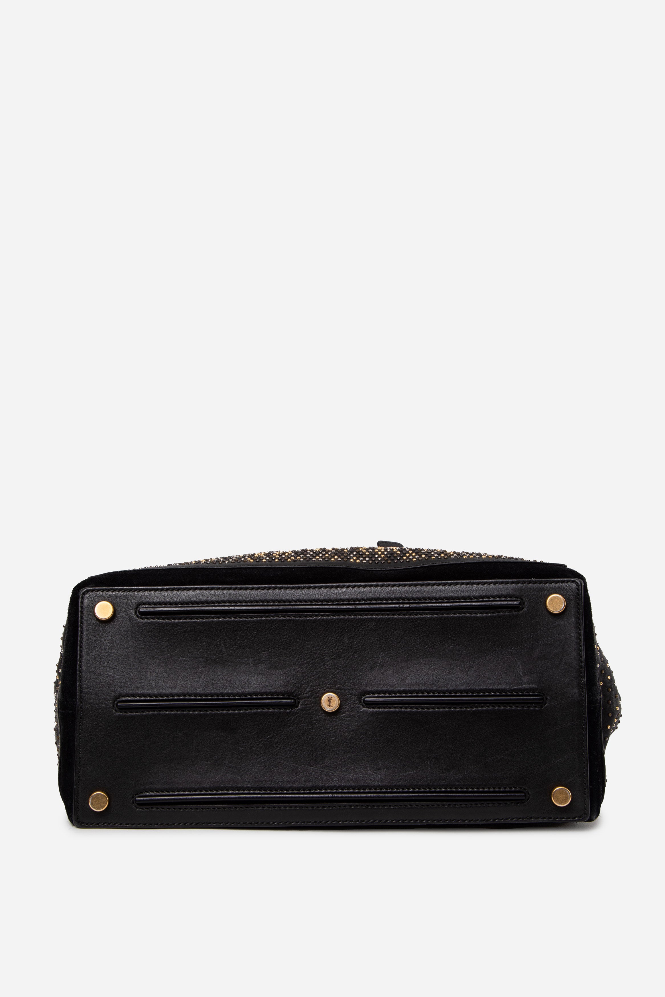 Yves Saint Laurent Black Studded Muse Two Tote bag With Strap