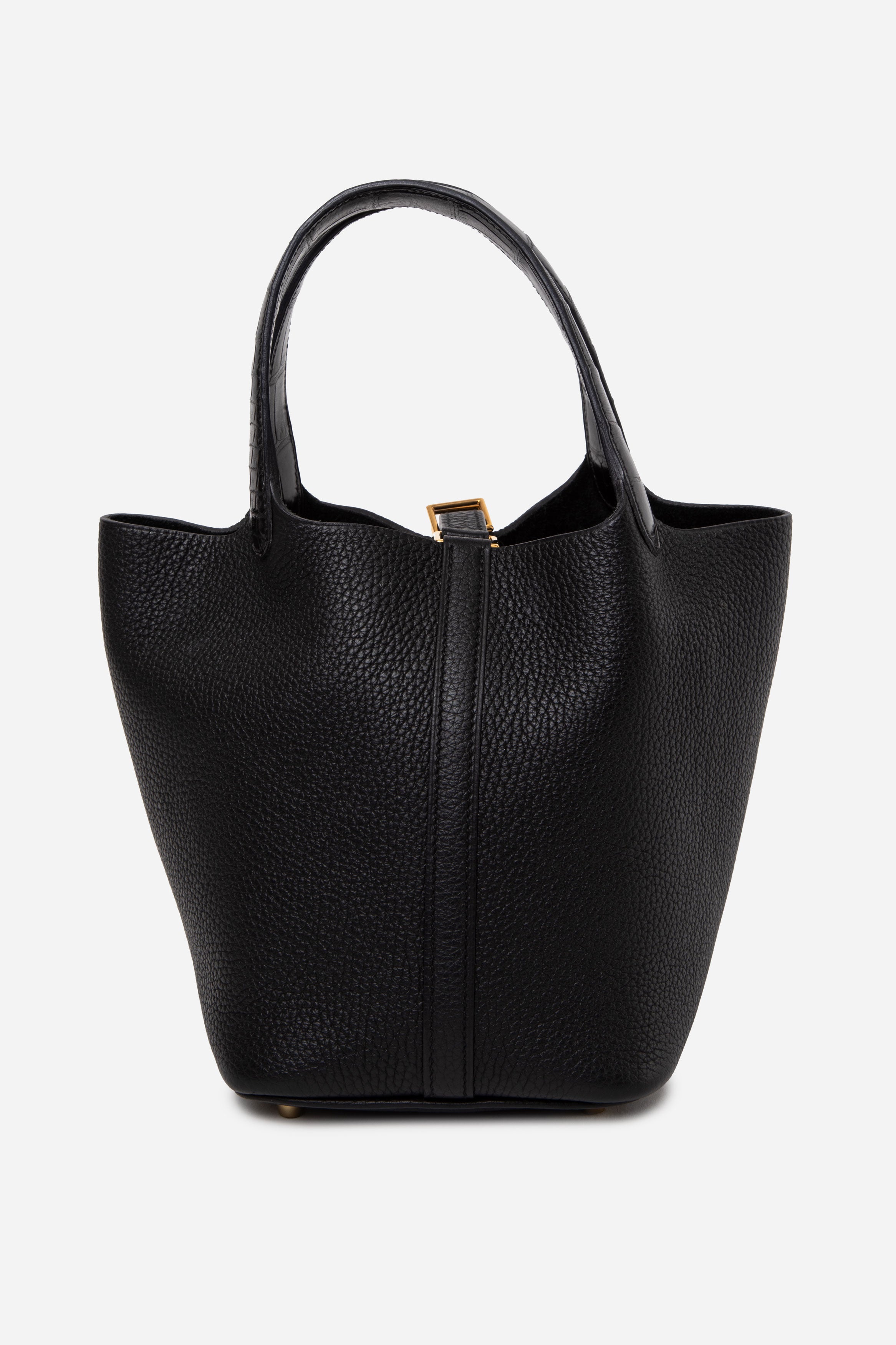 Hermes 2020 Black Picotin 18 Clemence And Alligator Touch GHW