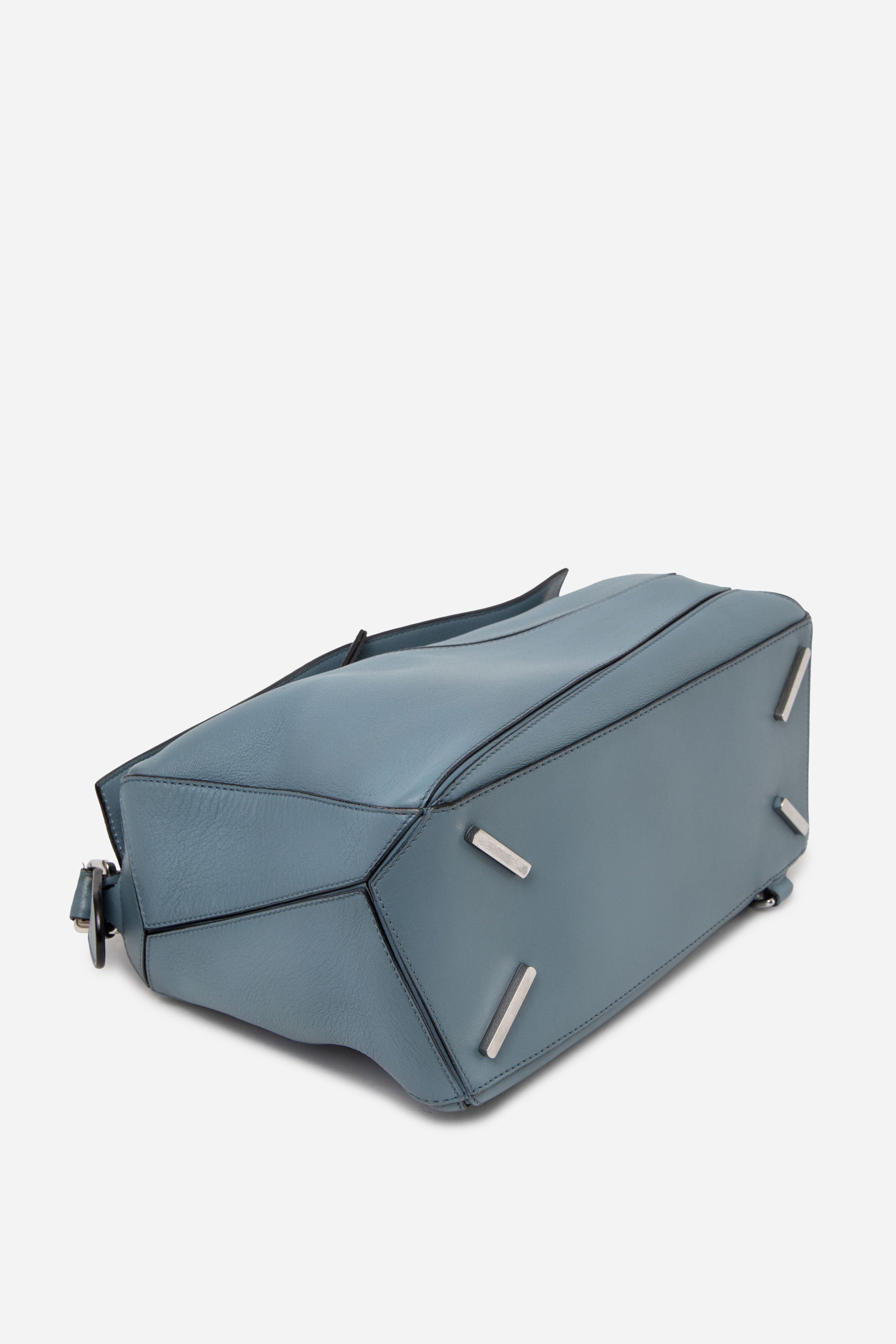 Loewe 2018 Medium Calfskin Puzzle Bag Blue