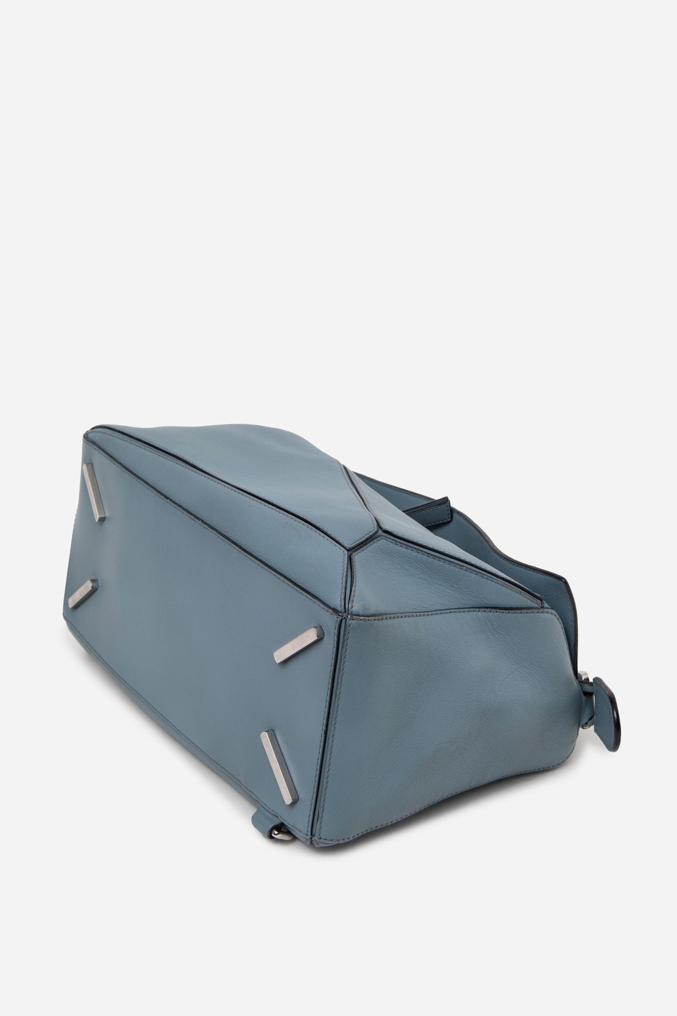 Loewe 2018 Medium Calfskin Puzzle Bag Blue
