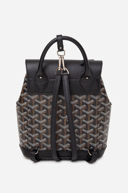 Goyard 2023 Goyardine Calfskin Mini Alpin Backpack Black