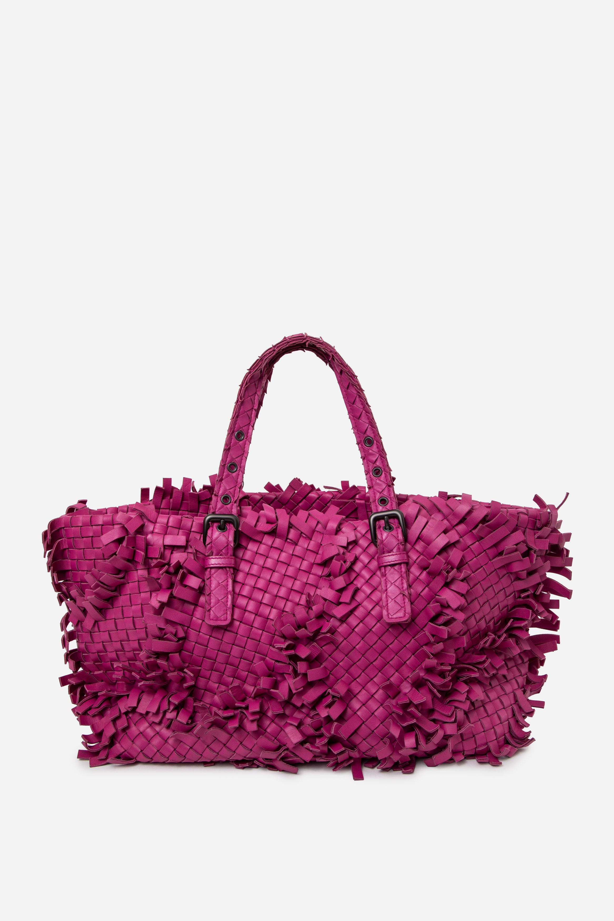 Bottega Veneta Fringe Intrecciato Cabat Tote