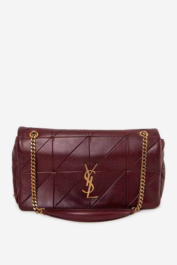 Saint Laurent 2018 Bordeaux Lambskin Medium Jamie Shoulder Bag