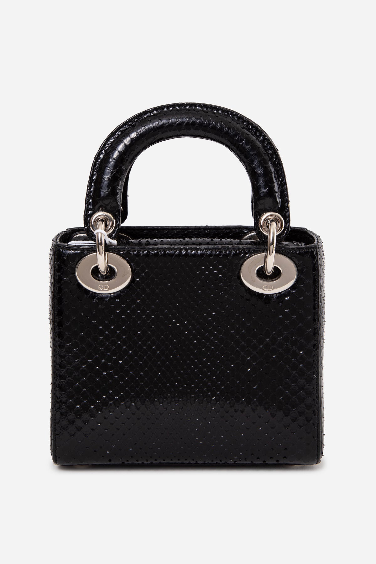 Christian Dior 2018 Snakeskin Mini Lady Dior With Strap