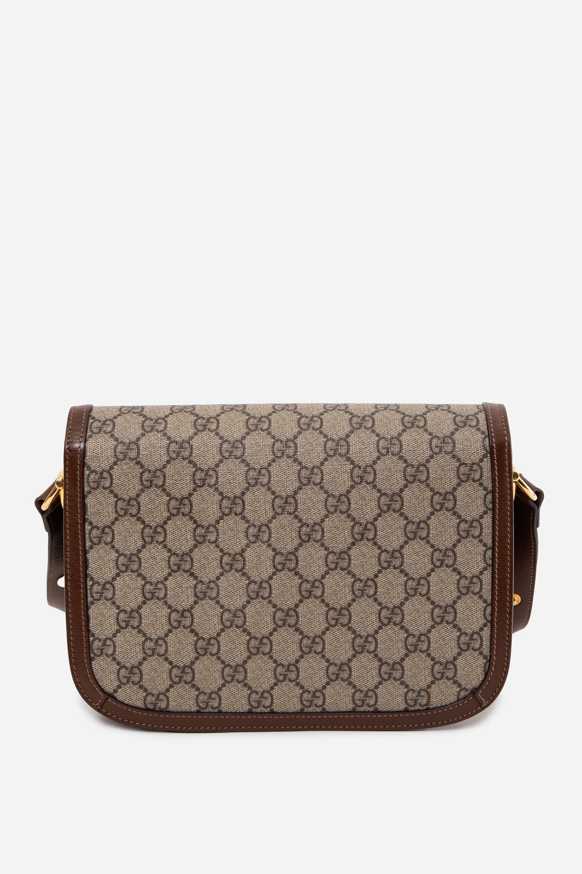 Gucci GG Supreme Monogram Azalea Calfskin Horsebit 1955 Shoulder Bag