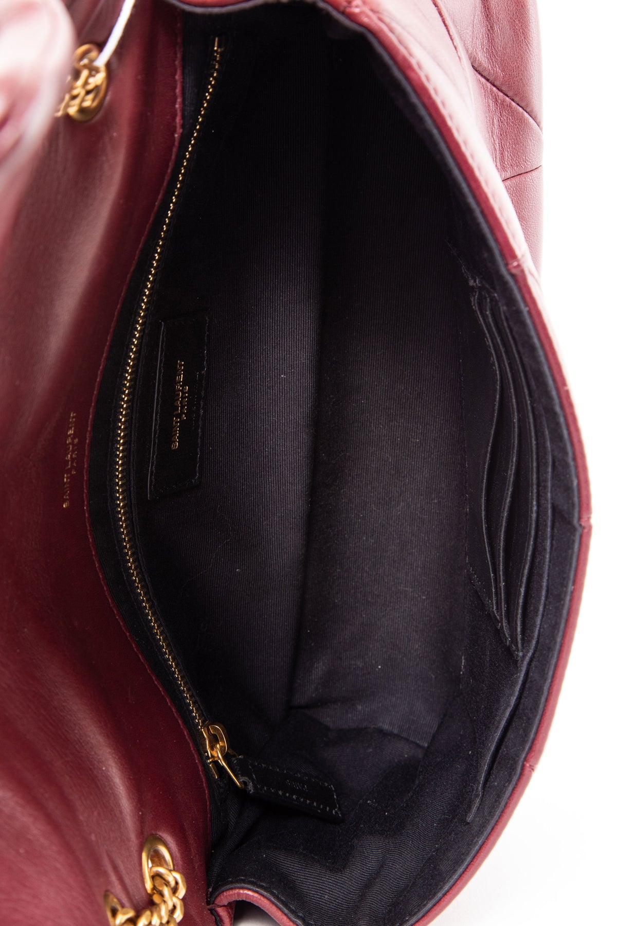 Saint Laurent 2018 Bordeaux Lambskin Medium Jamie Shoulder Bag