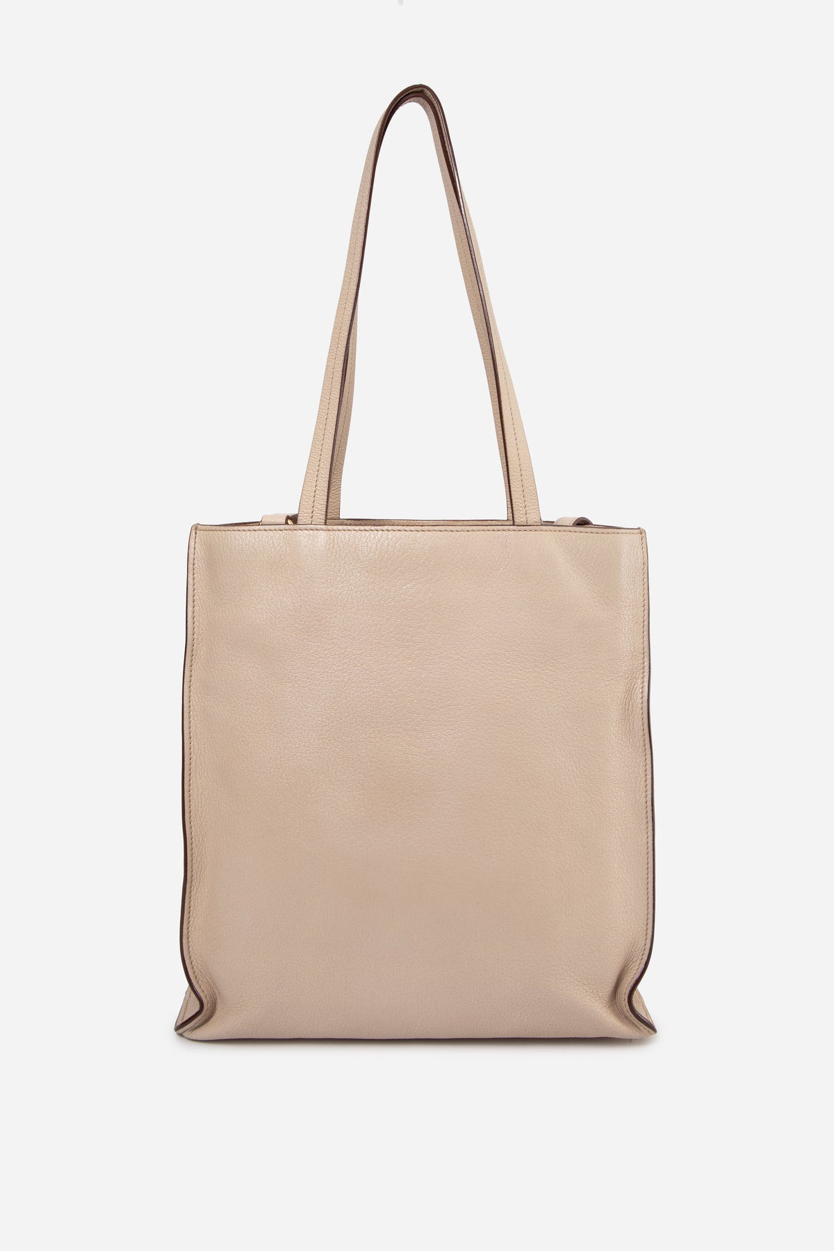 Miu Miu White Calfskin Madras Tote bag With Strap