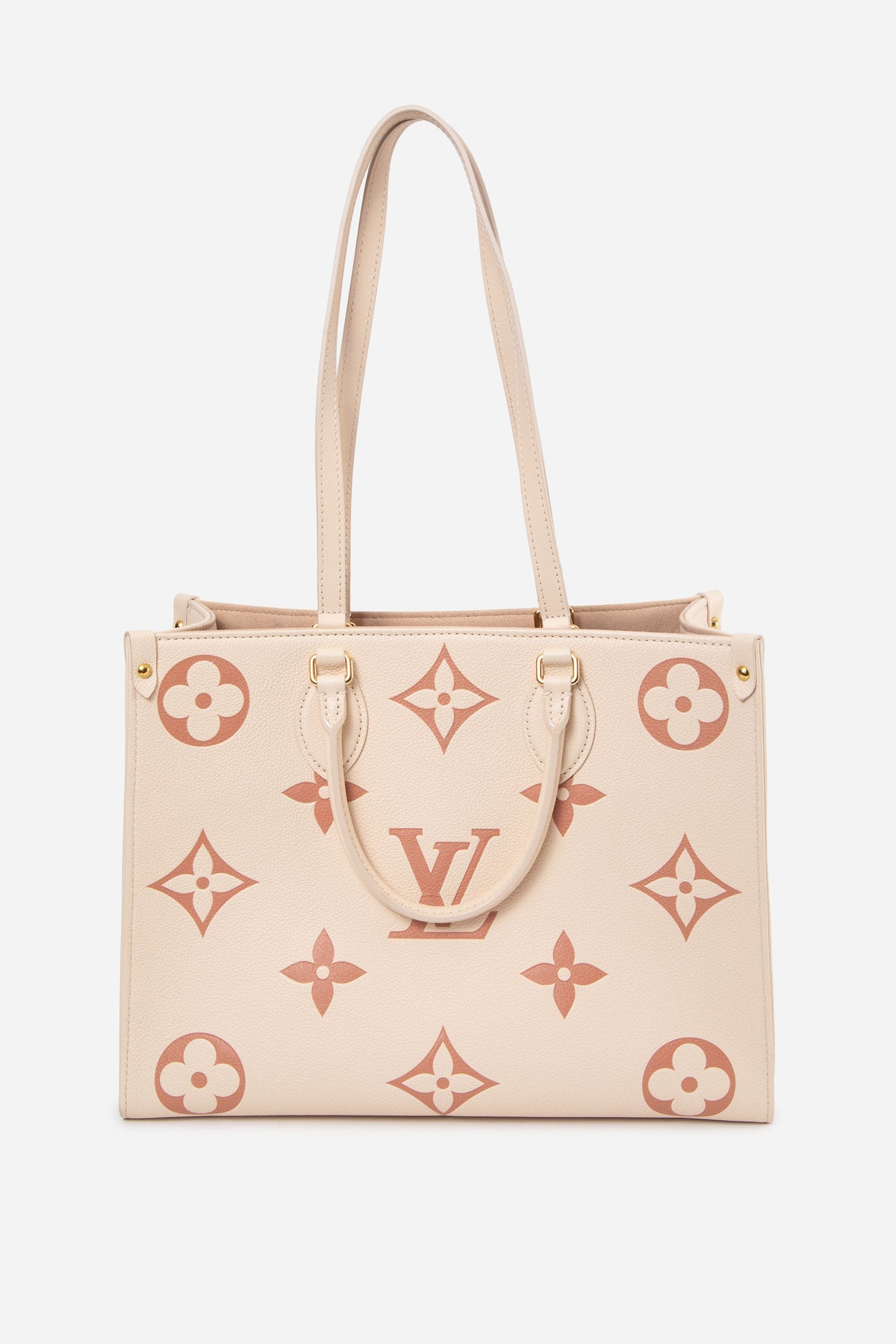 Louis Vuitton Empreinte Monogram Giant Onthego MM Creme Rose
