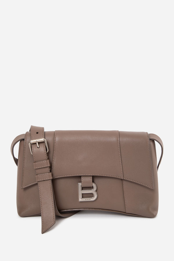 Balenciaga Grey Semi Calfskin XS Downtown Shoulder Bag