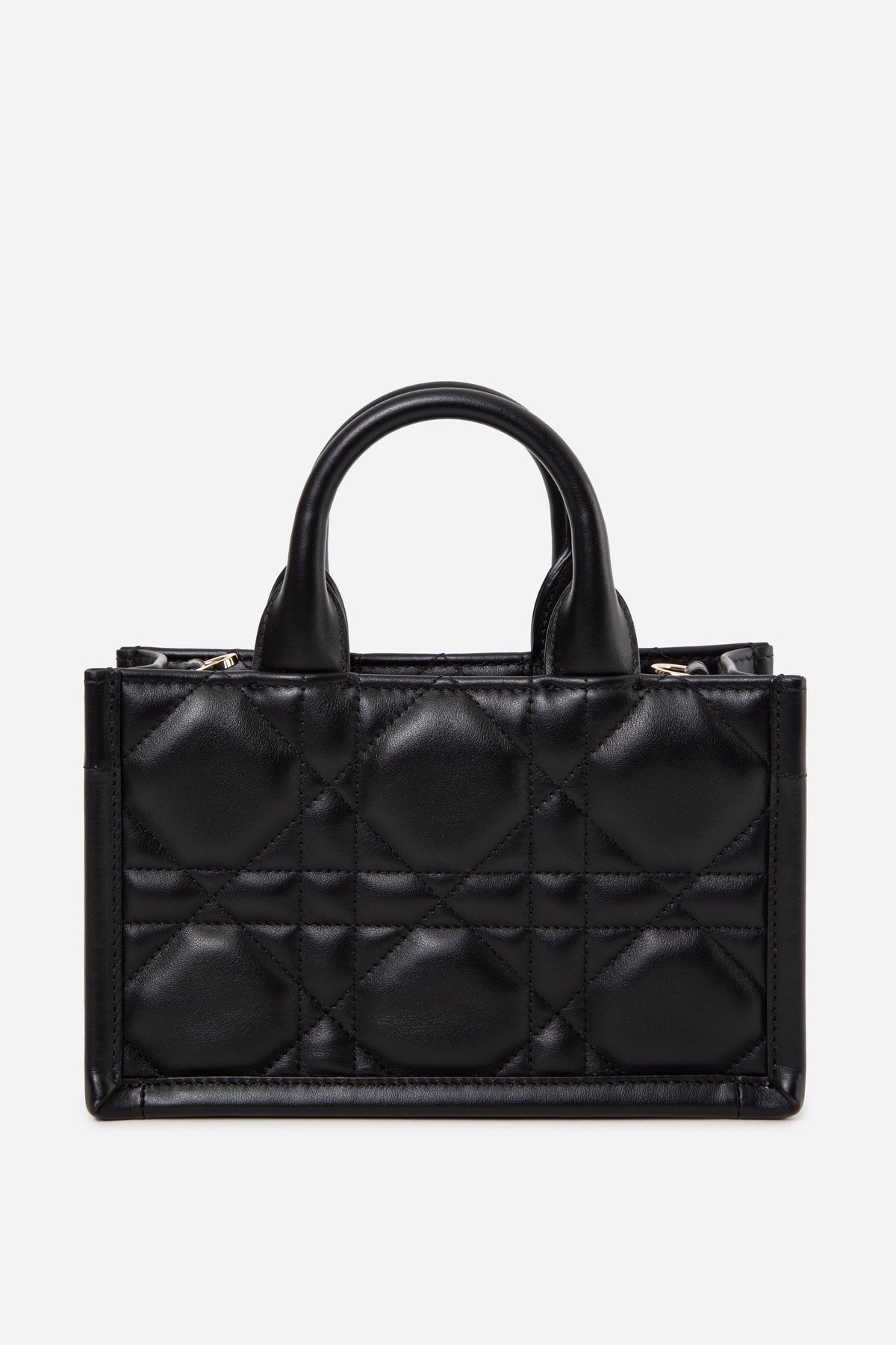 Christian Dior Black Macrocannage Calfskin Mini Dior Book Tote